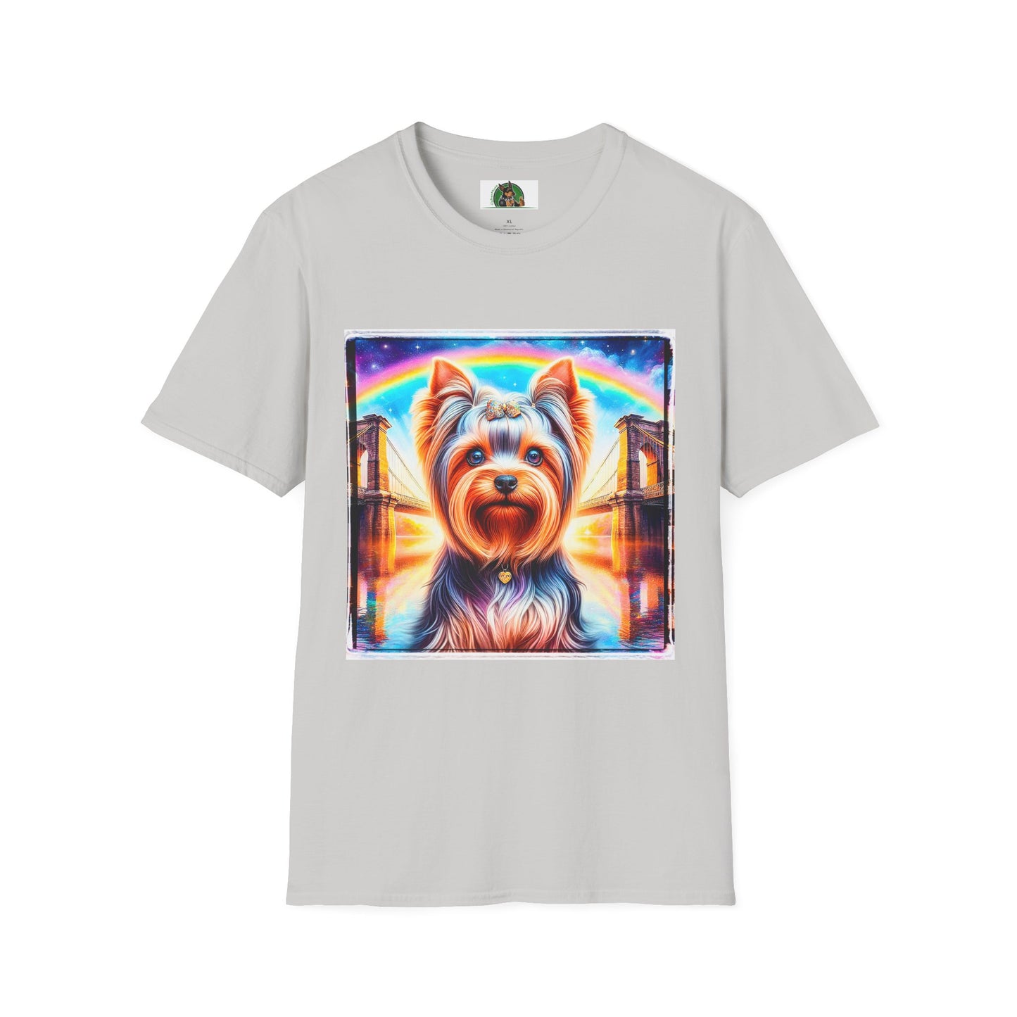 Yorkie T-Shirt Printify S Ice Grey 