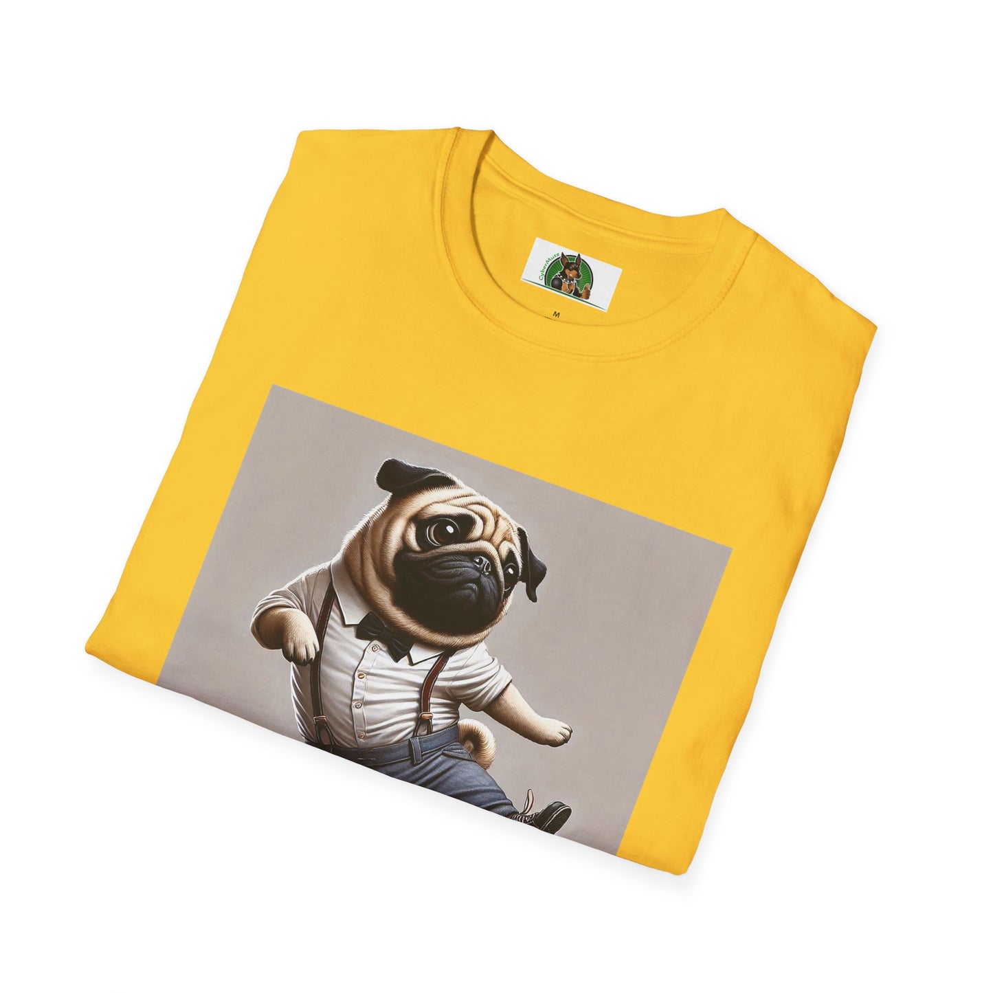 Dancing Pug T-Shirt - Fun and Playful Tee for Dog Lovers