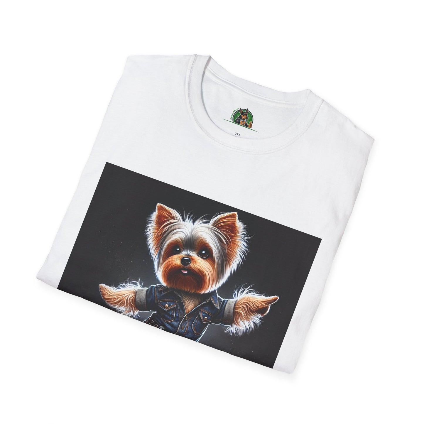 Yorkie Dancing T-Shirt T-Shirt Printify