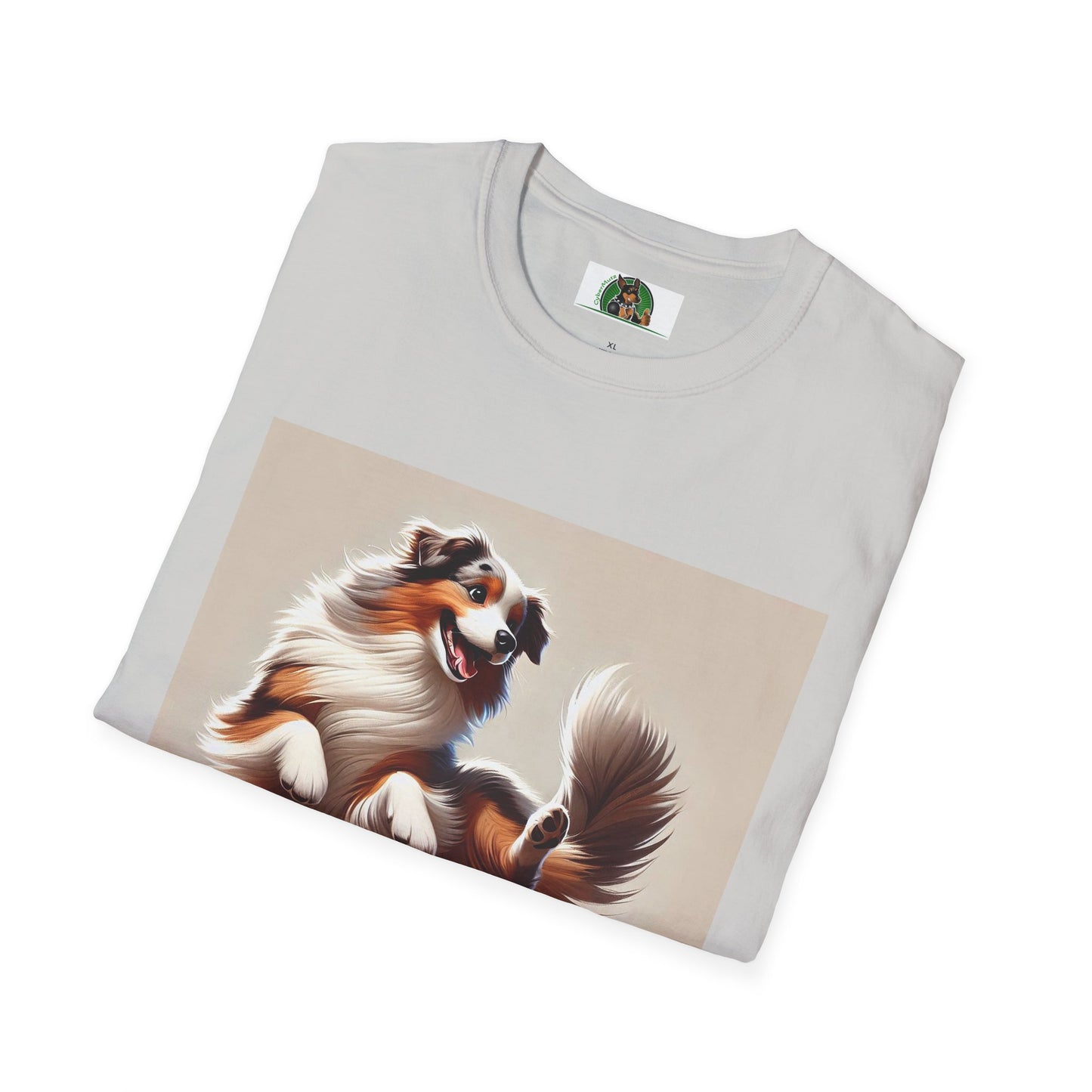 Dog Lover T-Shirt - Dancing Dog Australian Shepherd