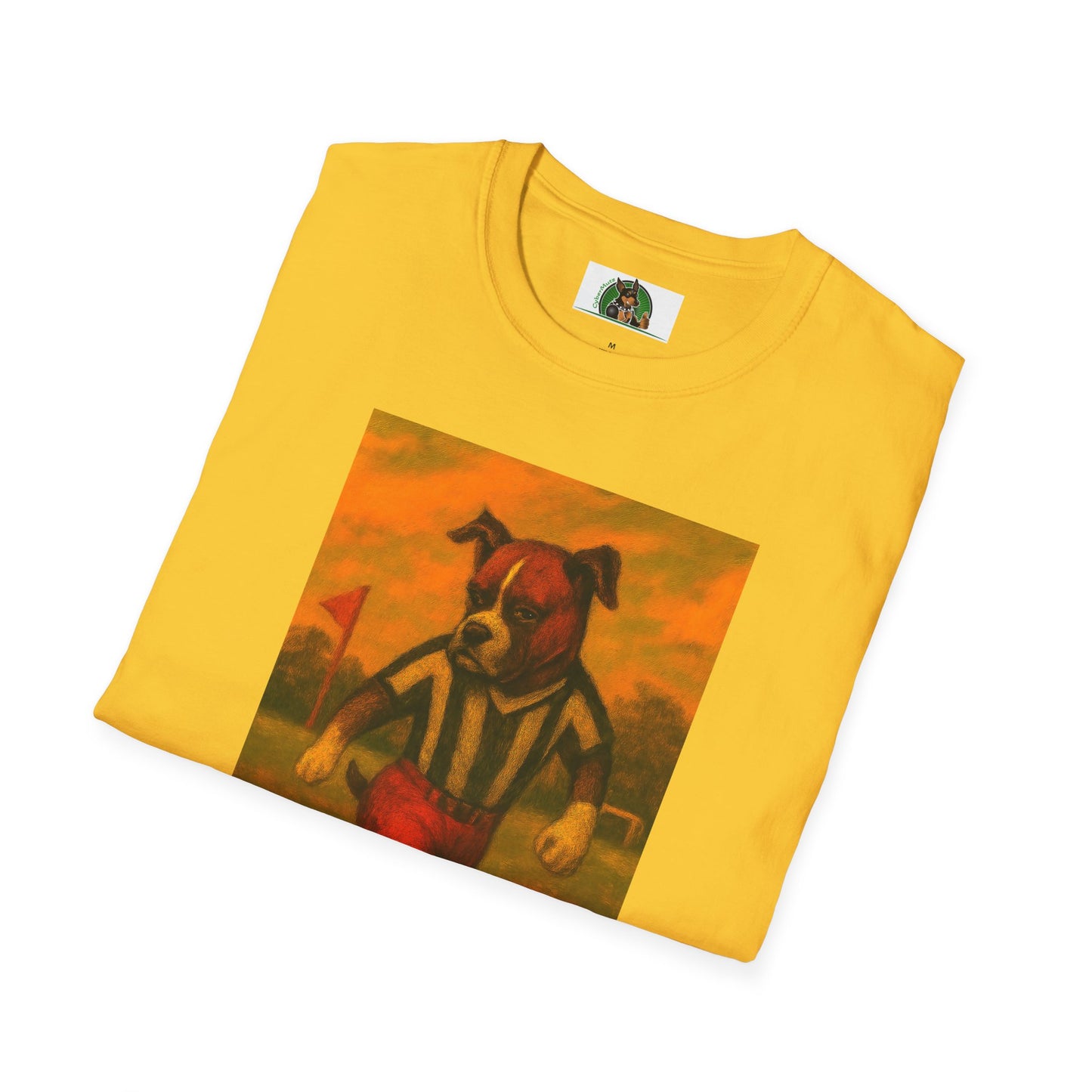 Boxer Puppy Dogs Softstyle T-Shirt - Soccer Sports Unisex Tee