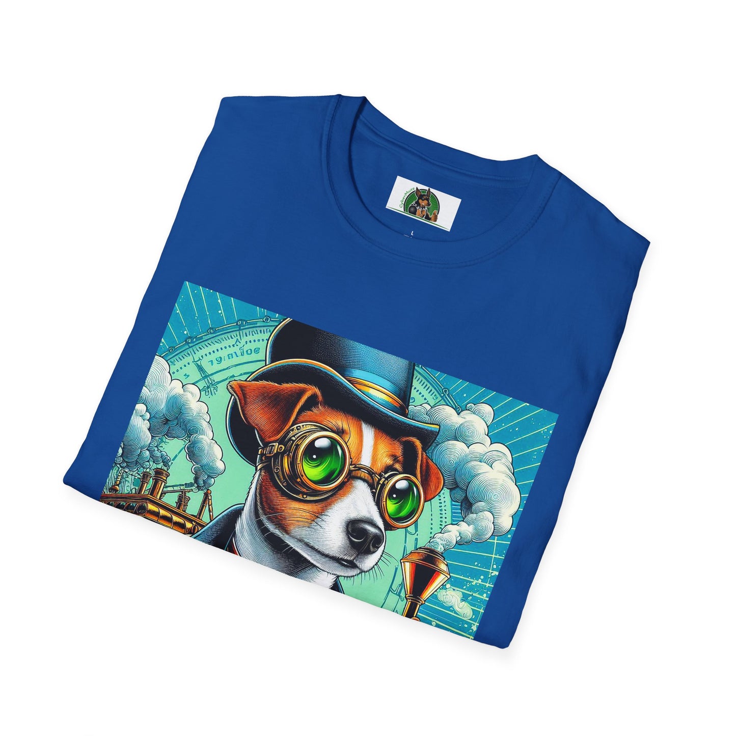 Jack Russell Steampunk And Train T-Shirt Printify
