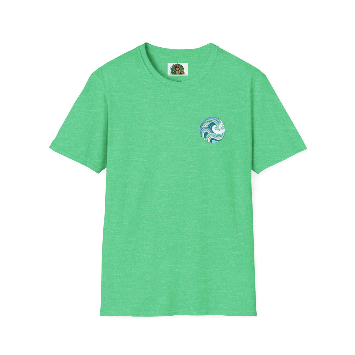 Dalmatian surf day t shirt Back Design