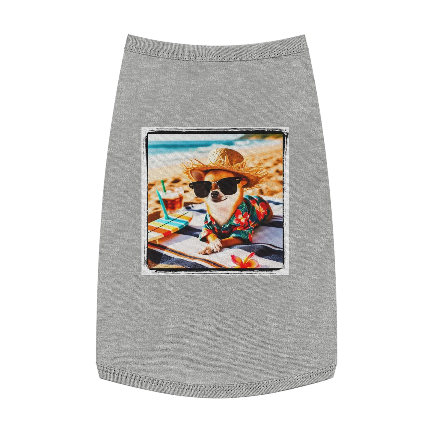 Pet Tank Top Chihuahua Pets Printify L Heather