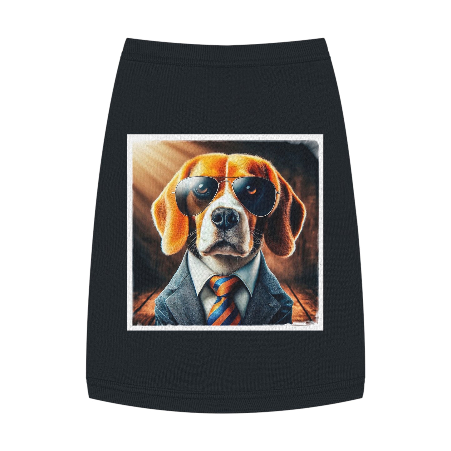 Pet Tank Top Beagle In Suit Pets Printify   