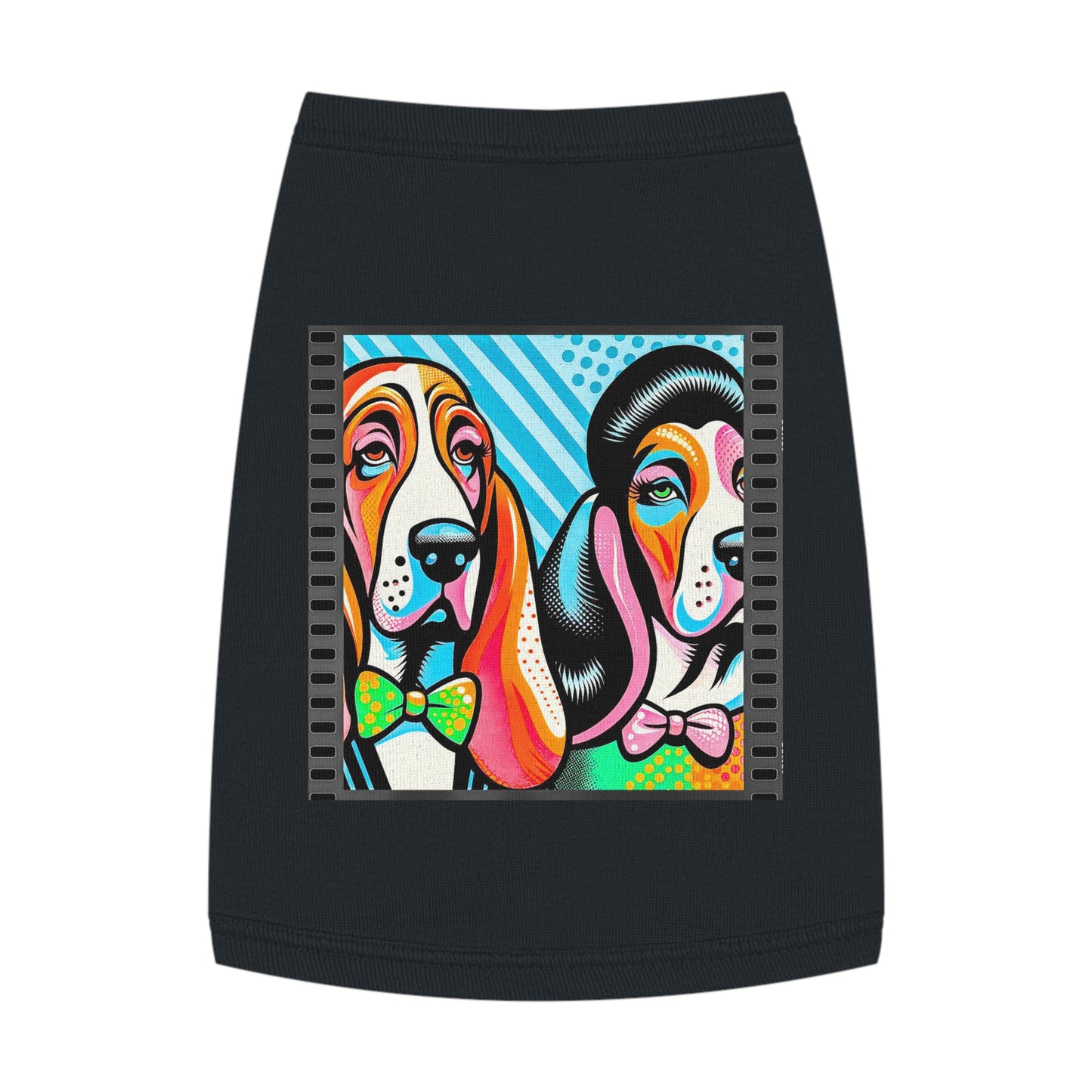 Pet Tank Top Basset Hound Pets Printify M Black