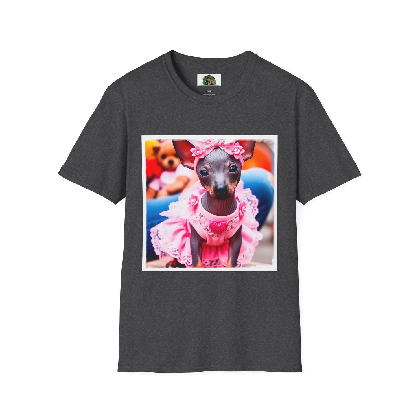 Mexican Hairless Dog T-Shirt Printify XS Dark Heather 