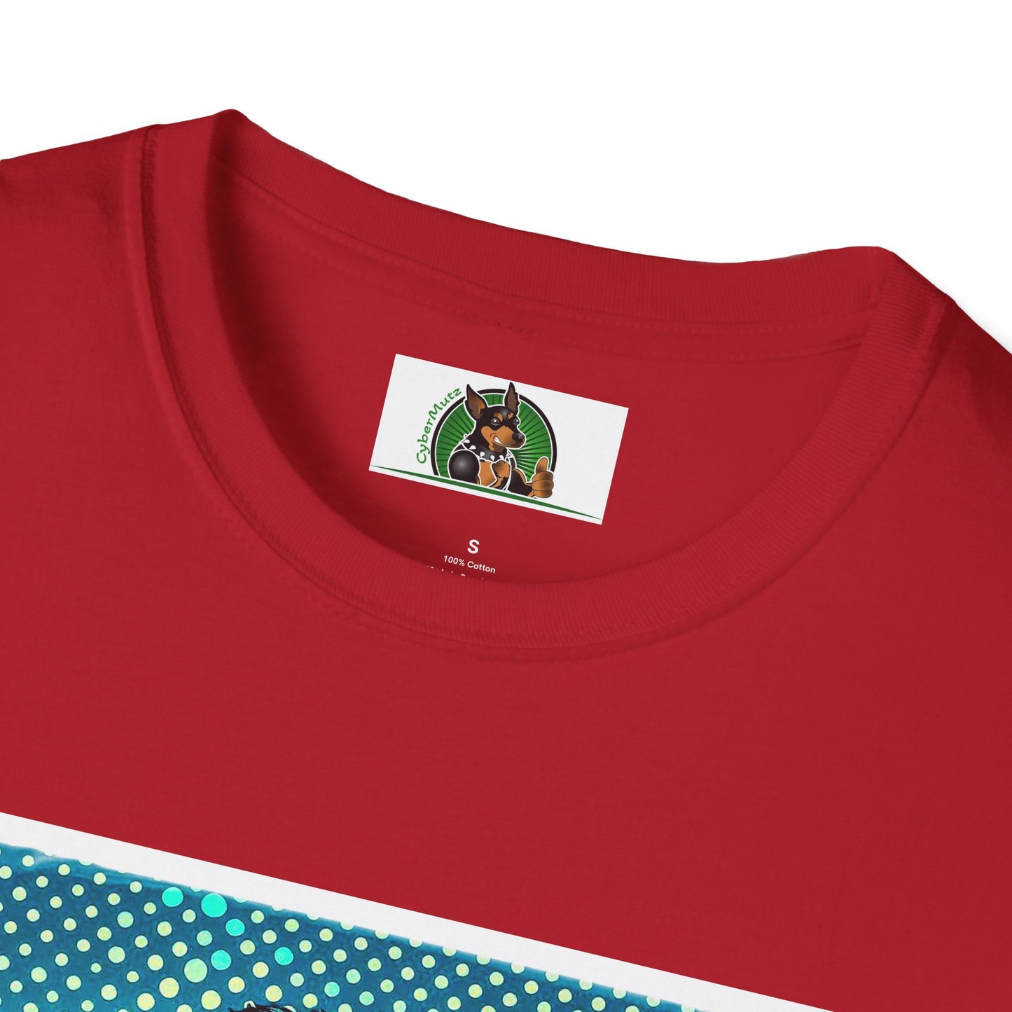 Wacky Australian Shepherd Dog In Colorful Car