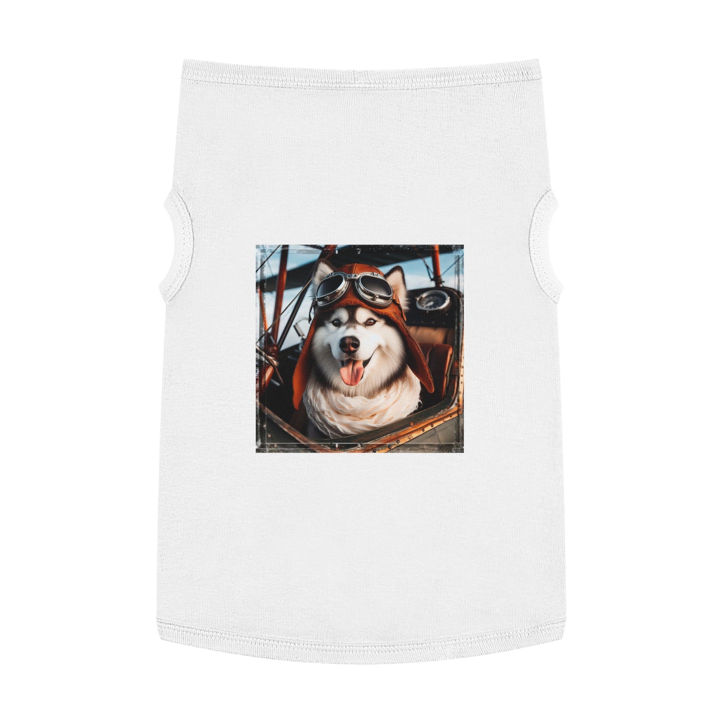 Pet Tank Top Husky Pets Printify XL White 