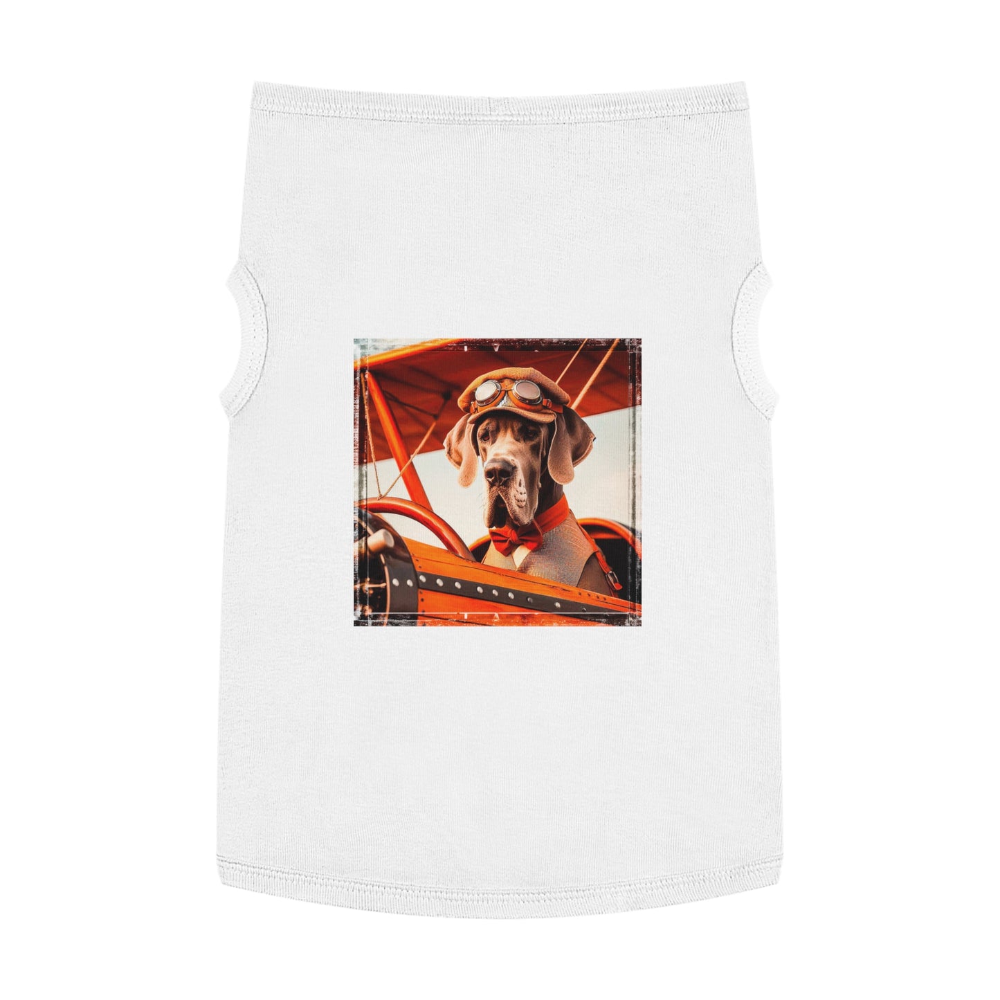 Pet Tank Top Great Dane Pets Printify XL White 