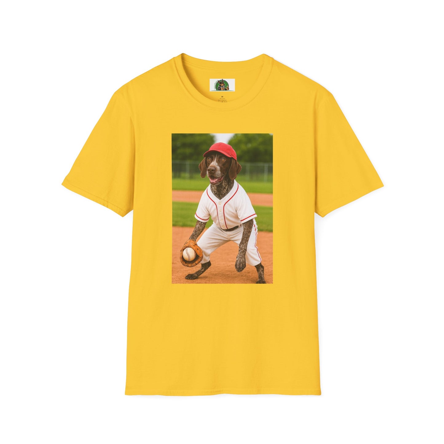 Baseball Sports German Shorthair T-Shirt T-Shirt Printify Daisy S