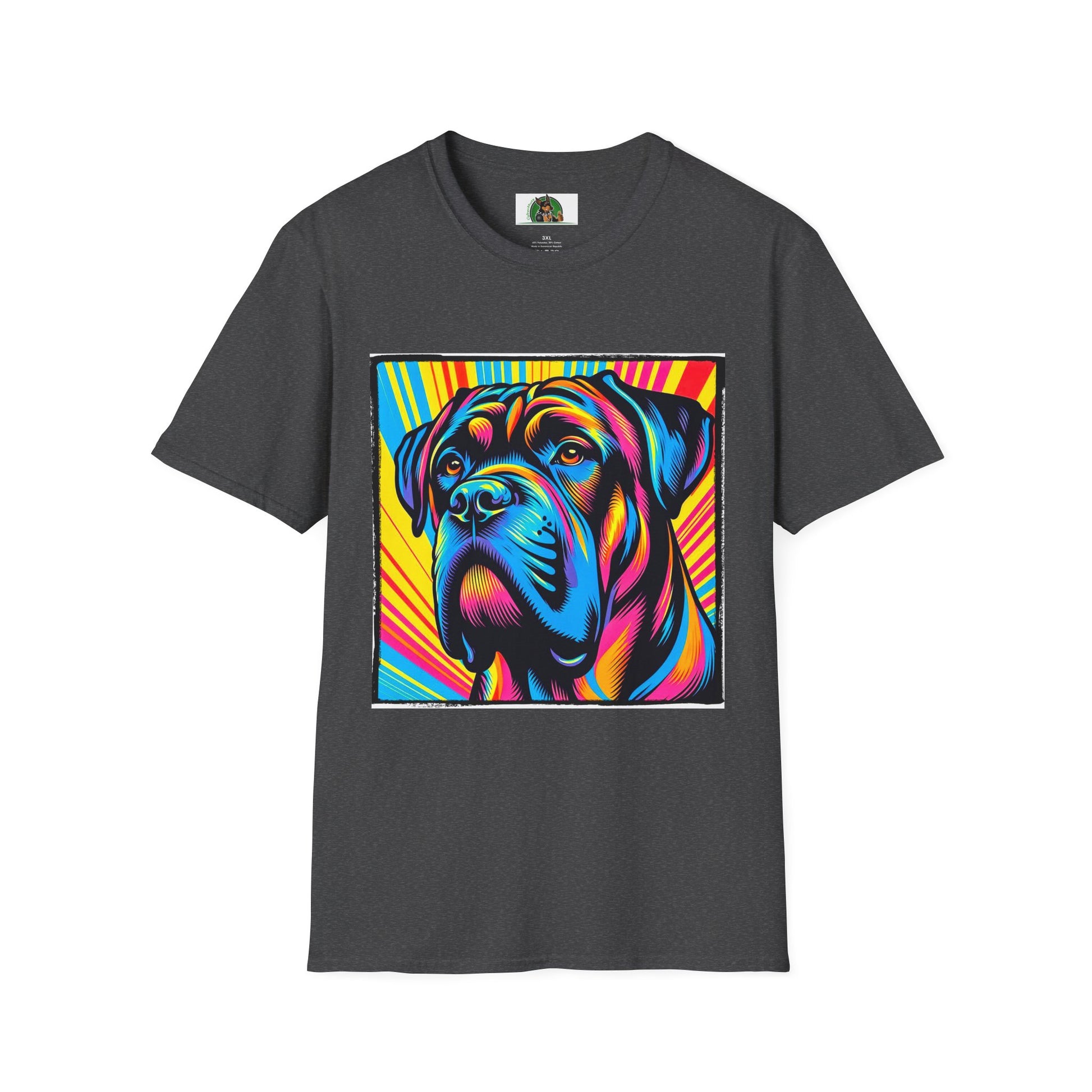 Cane Corso Pop Art Shirt T-Shirt Printify XS Dark Heather