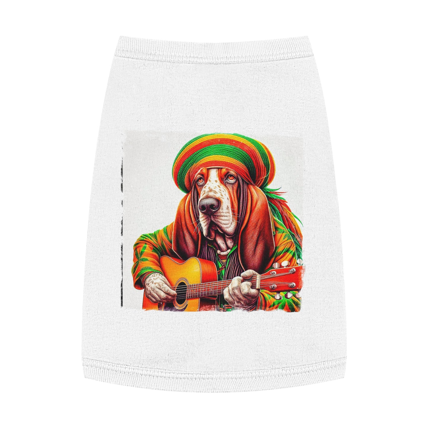 Pet Tank Top Basset Hound Pets Printify M White