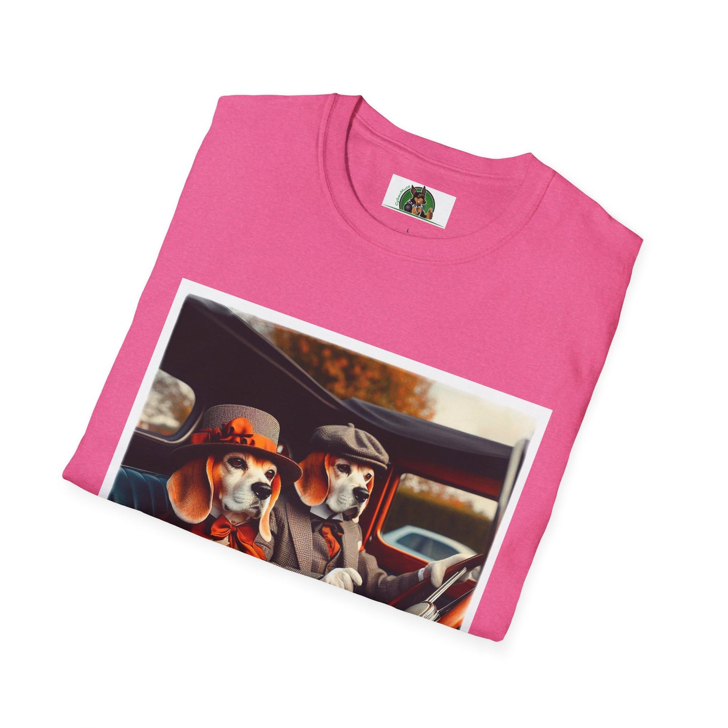 Wacky Beagle Old Time Couple T-Shirt Printify   