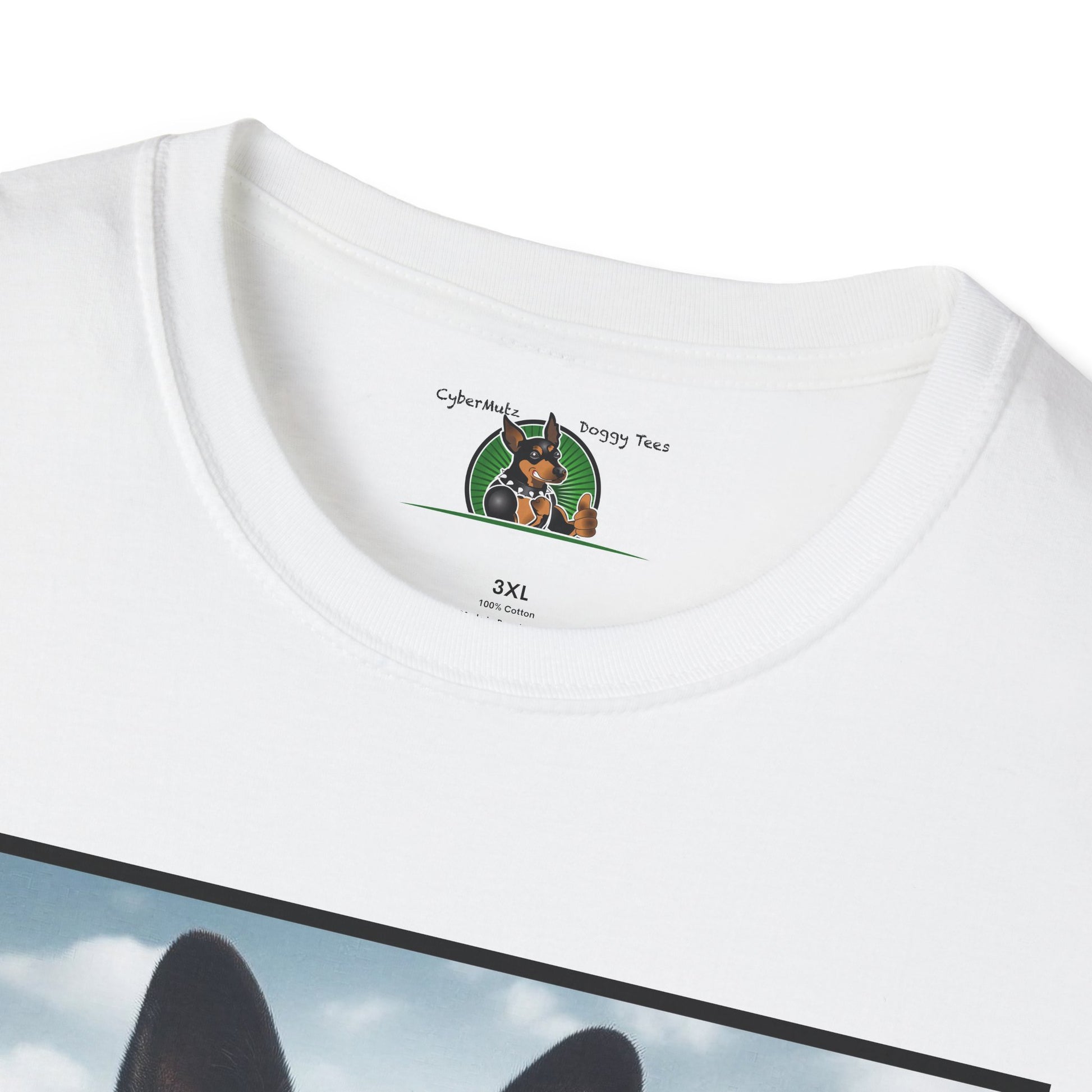 German Shepherd Agent Dog Single Image of Dog Unisex Softstyle T-Shirt T-Shirt Printify