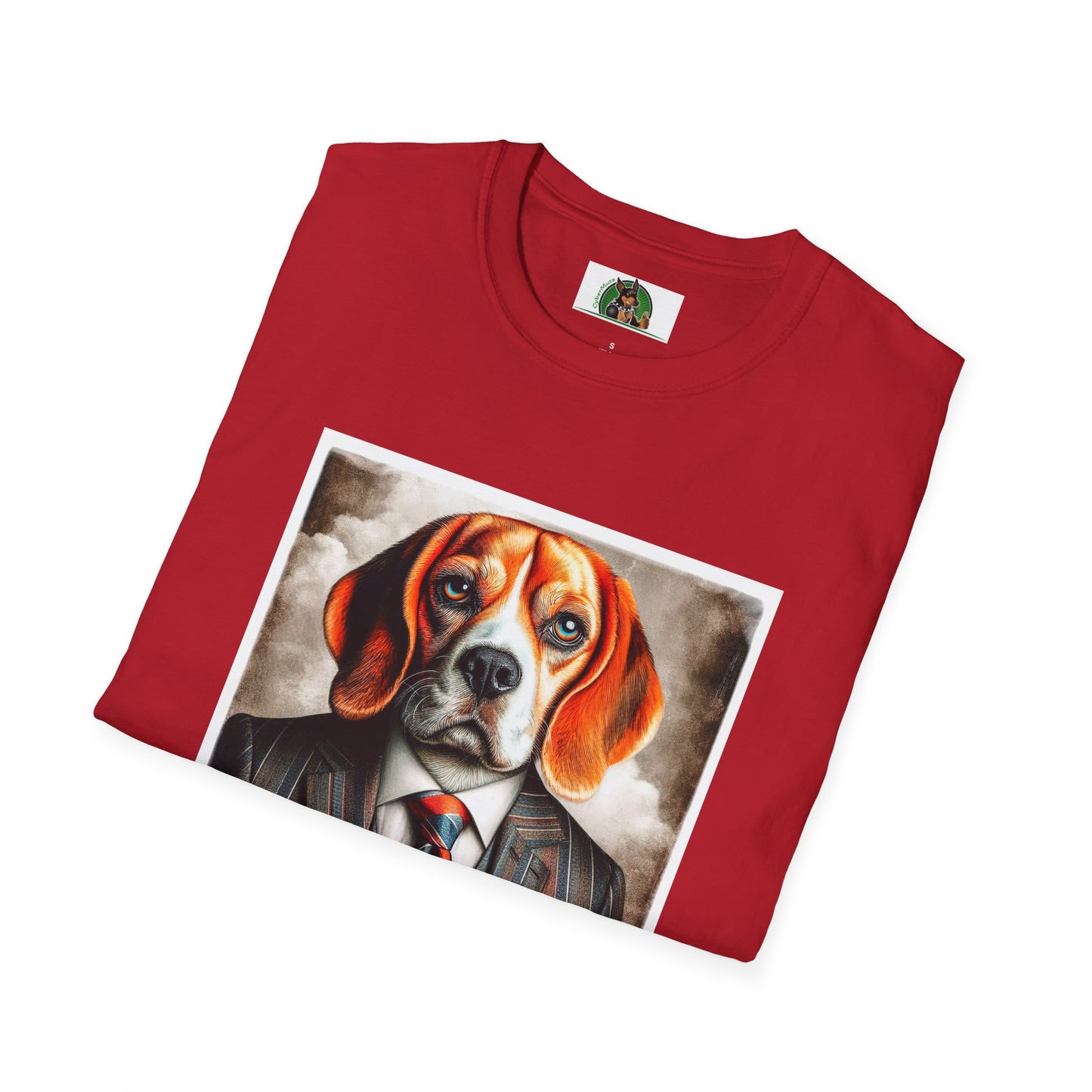 Beagle Wearing Power Suit T-Shirt Printify   