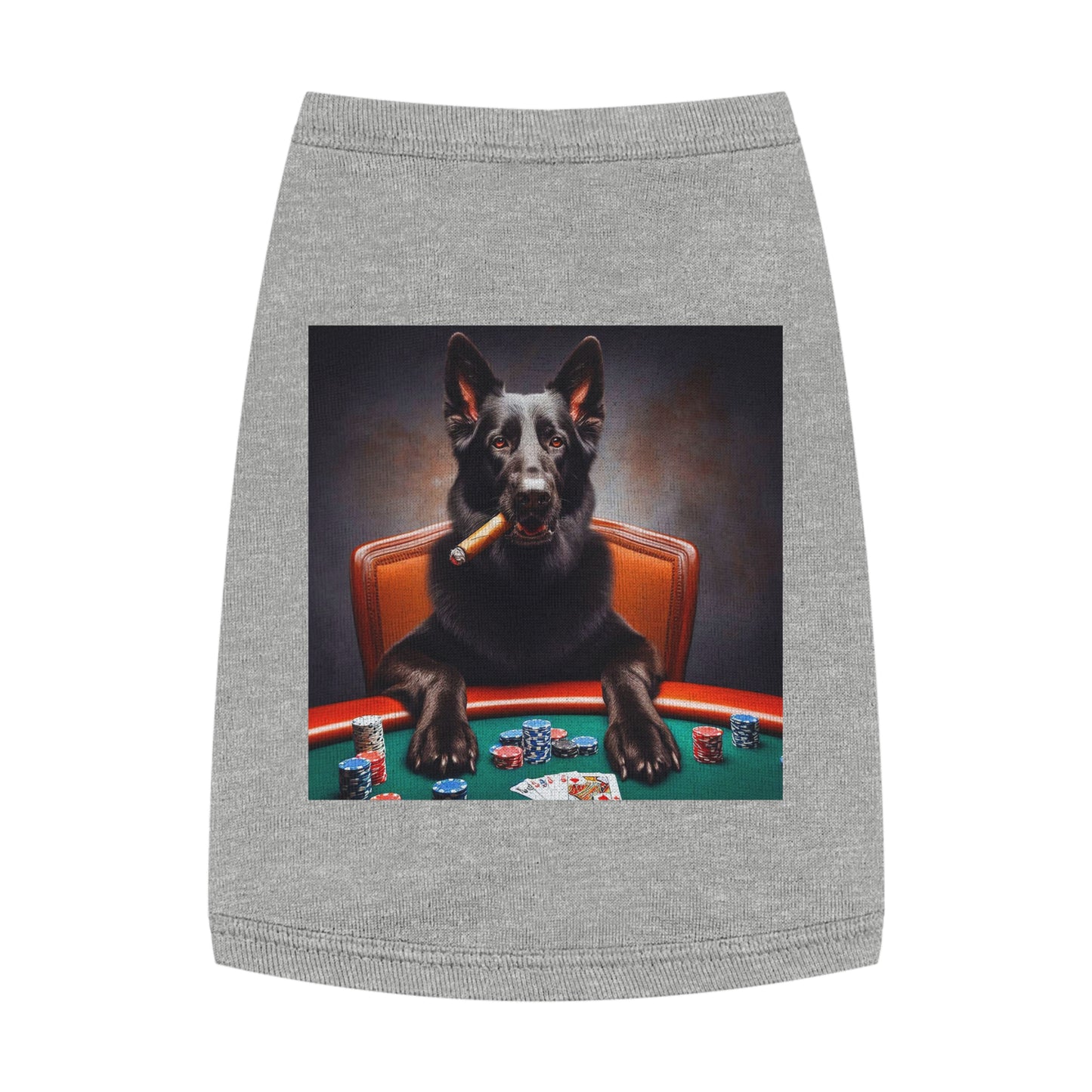 Pet Tank Top German Shepherd Pets Printify M Heather 