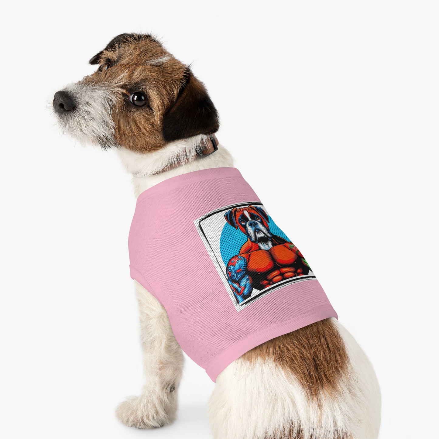 Pet Tank Top Boxer Muscle Dog Pop Art Pets Printify   