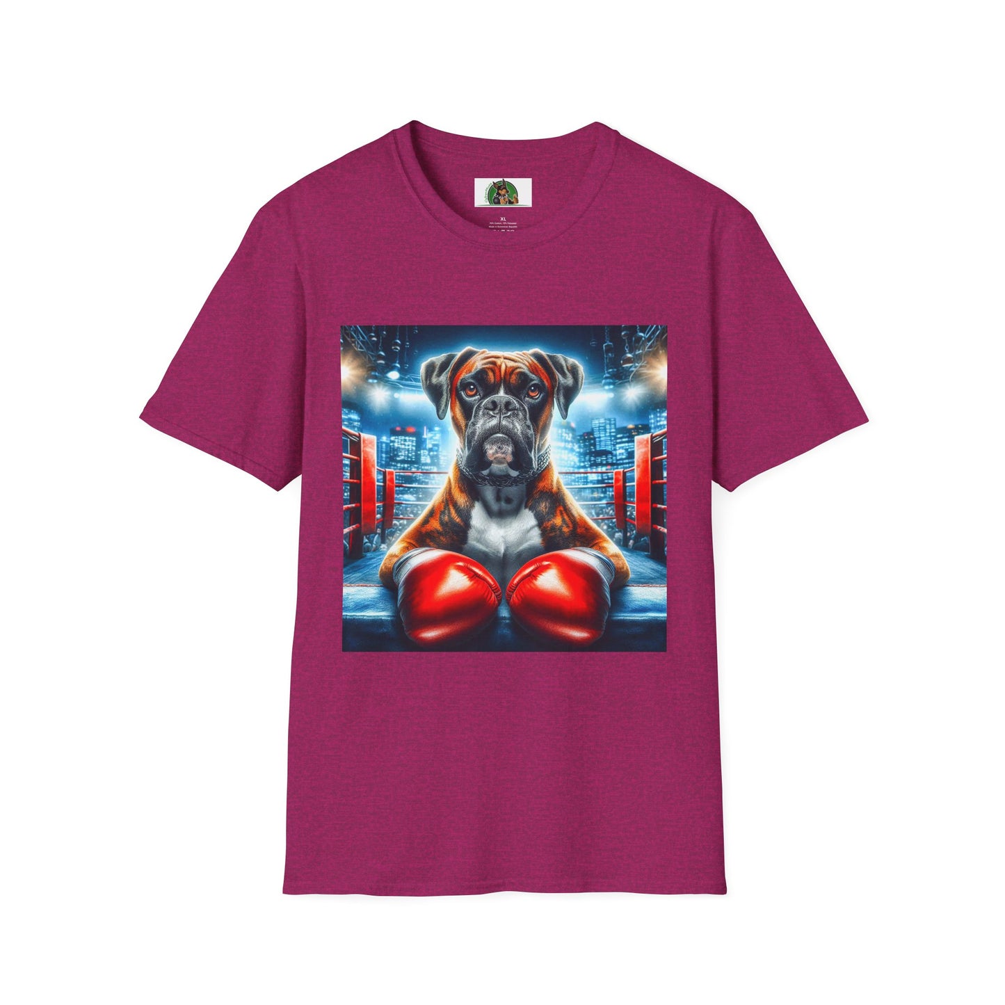 Boxing Boxer Dog Shirt T-Shirt Printify S Antique Heliconia 