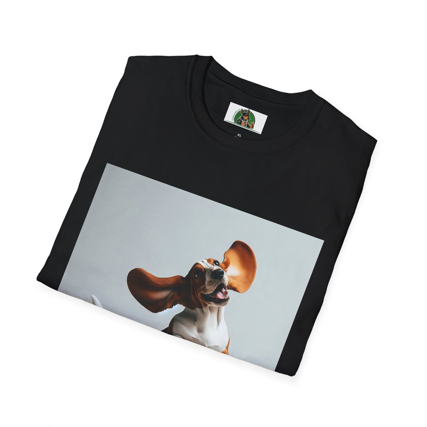 Bassett Hound T-Shirt - Dancing Dog Design T-Shirt Printify