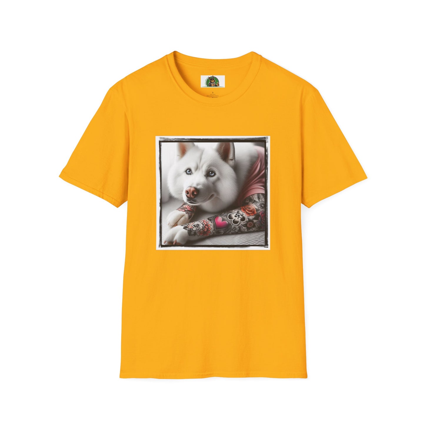 Husky T-Shirt Printify S Gold