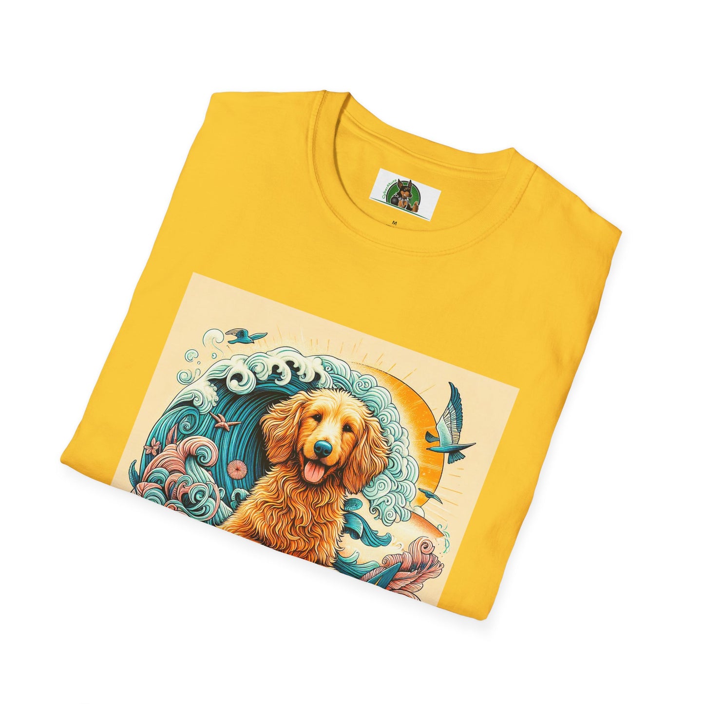 Golden Doodle surfing fun shirt
