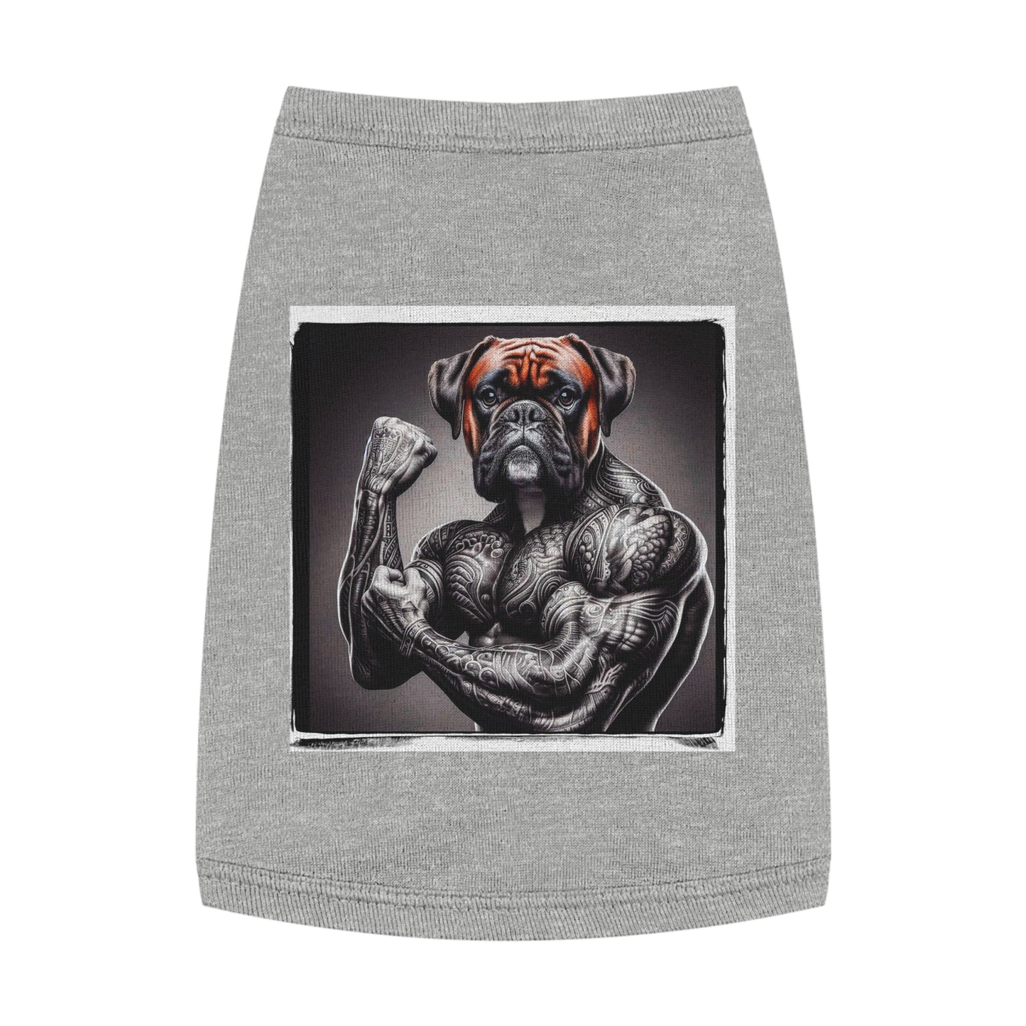 Pet Tank Top Boxer Pets Printify M Heather 