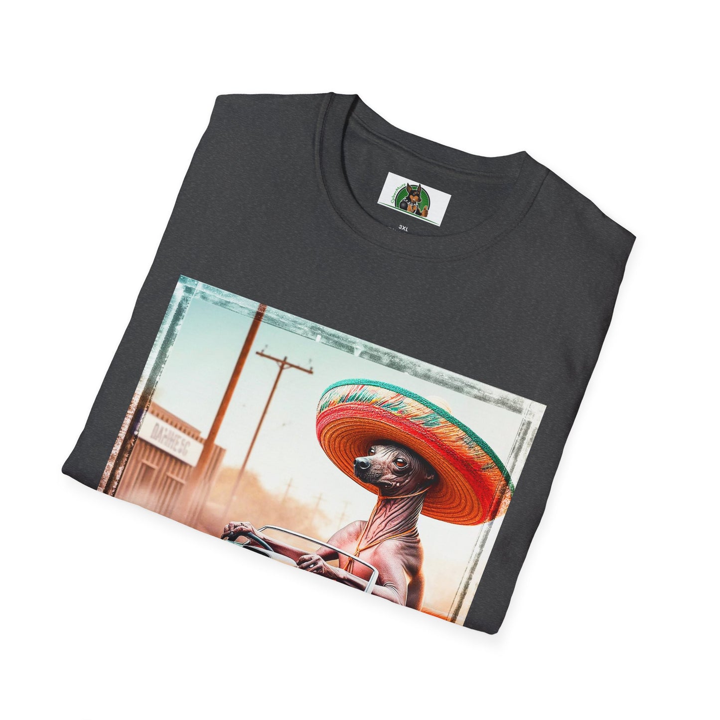 Wacky Mexican Hairless Dog T-Shirt Printify   