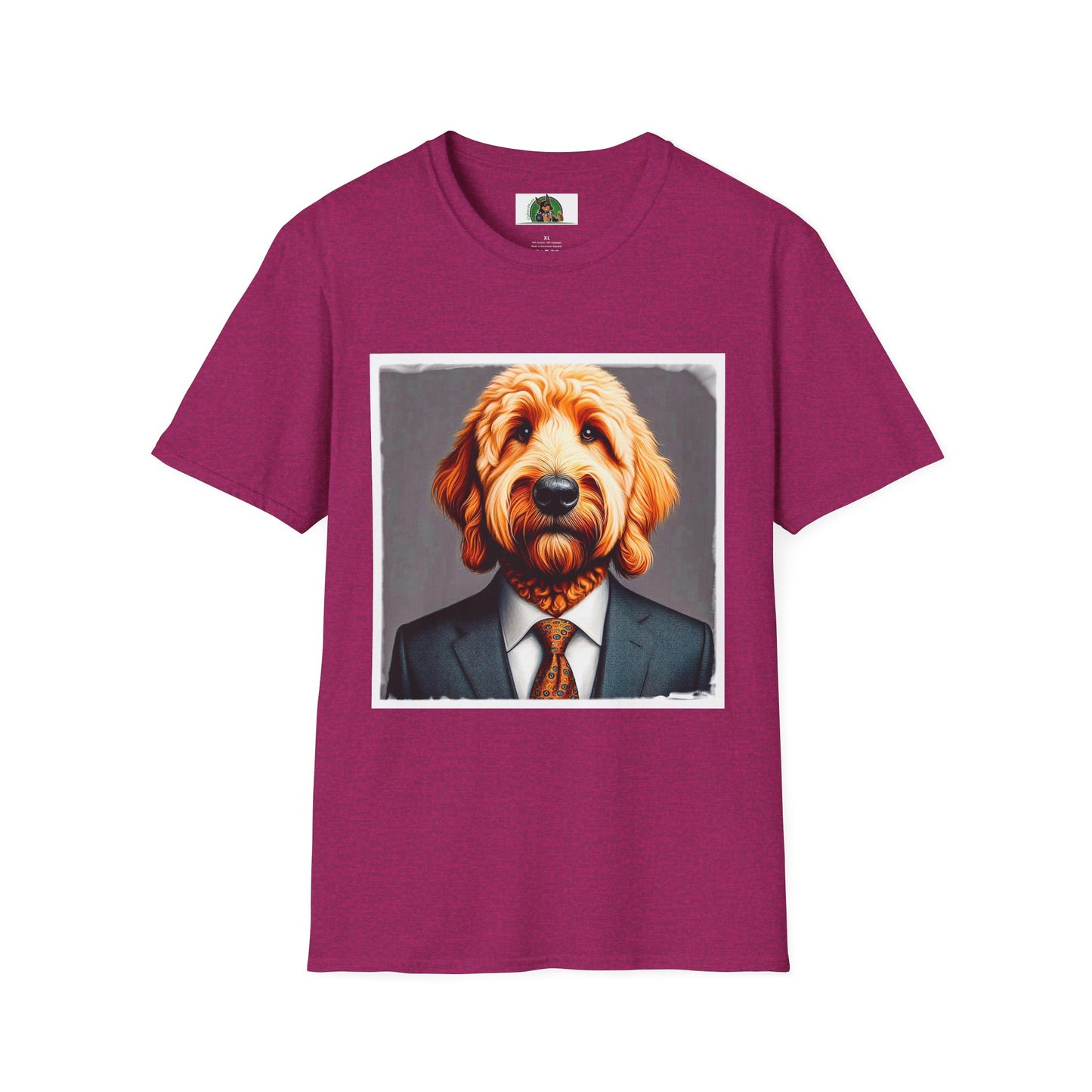 Golden Doodle T-Shirt Printify S Antique Heliconia