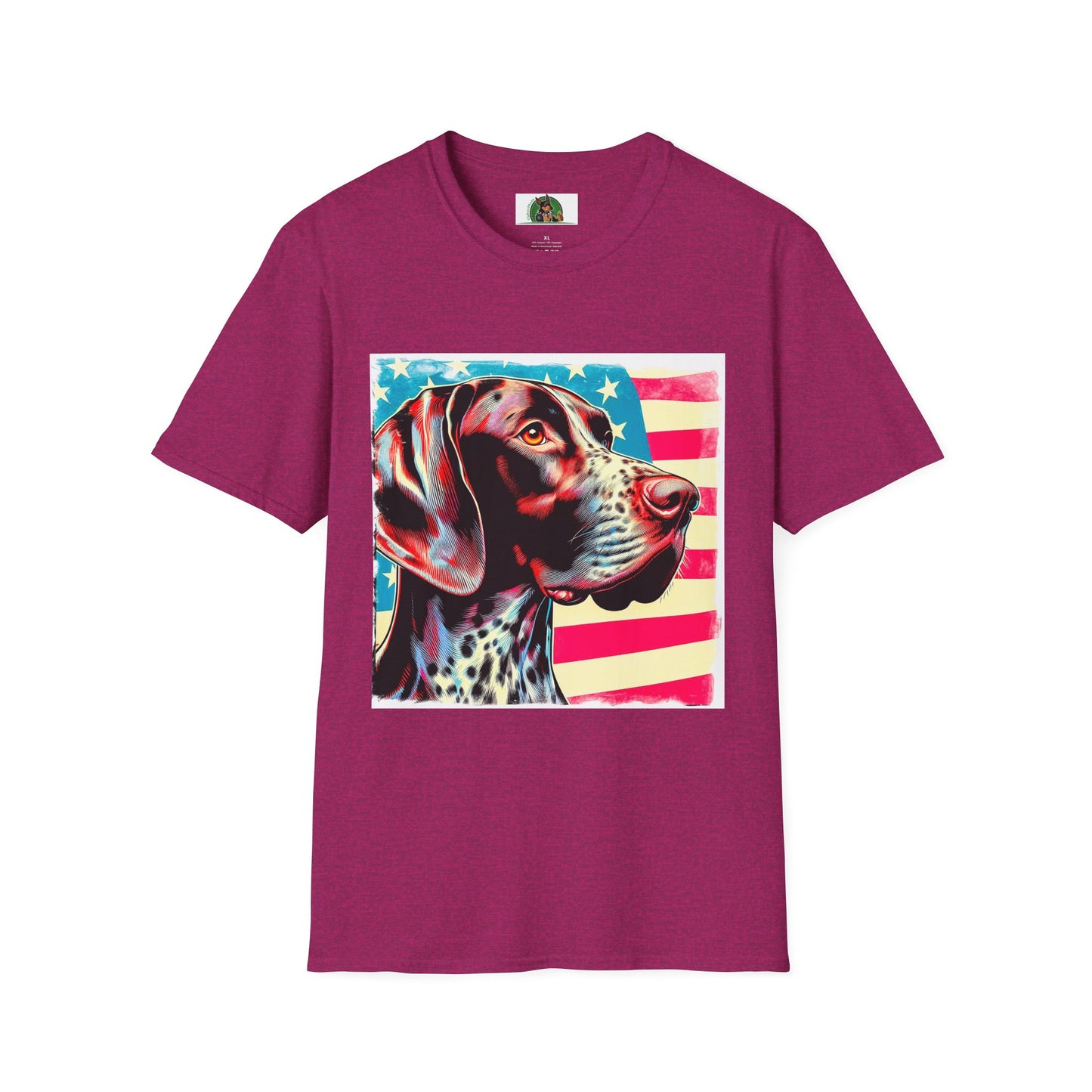 German Shorthaired Pointer T-Shirt Printify S Antique Heliconia 