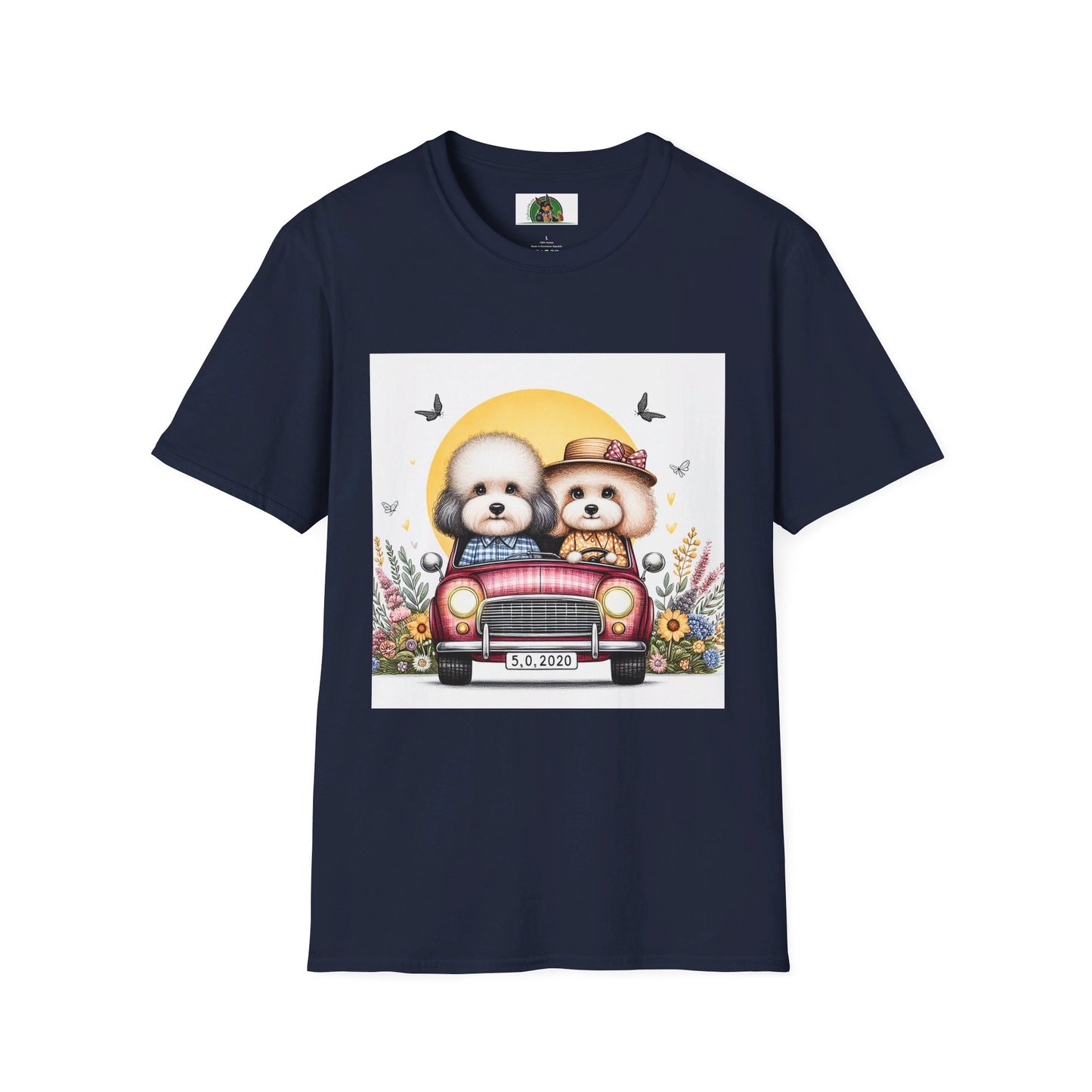 Wacky Shepadoodle T-Shirt Printify S Navy 