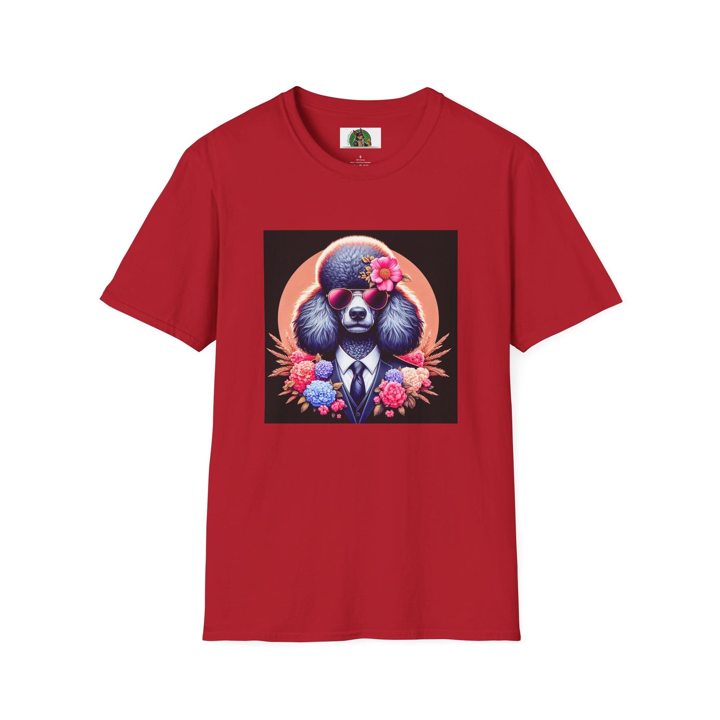 Poodle T-Shirt Printify S Cherry Red