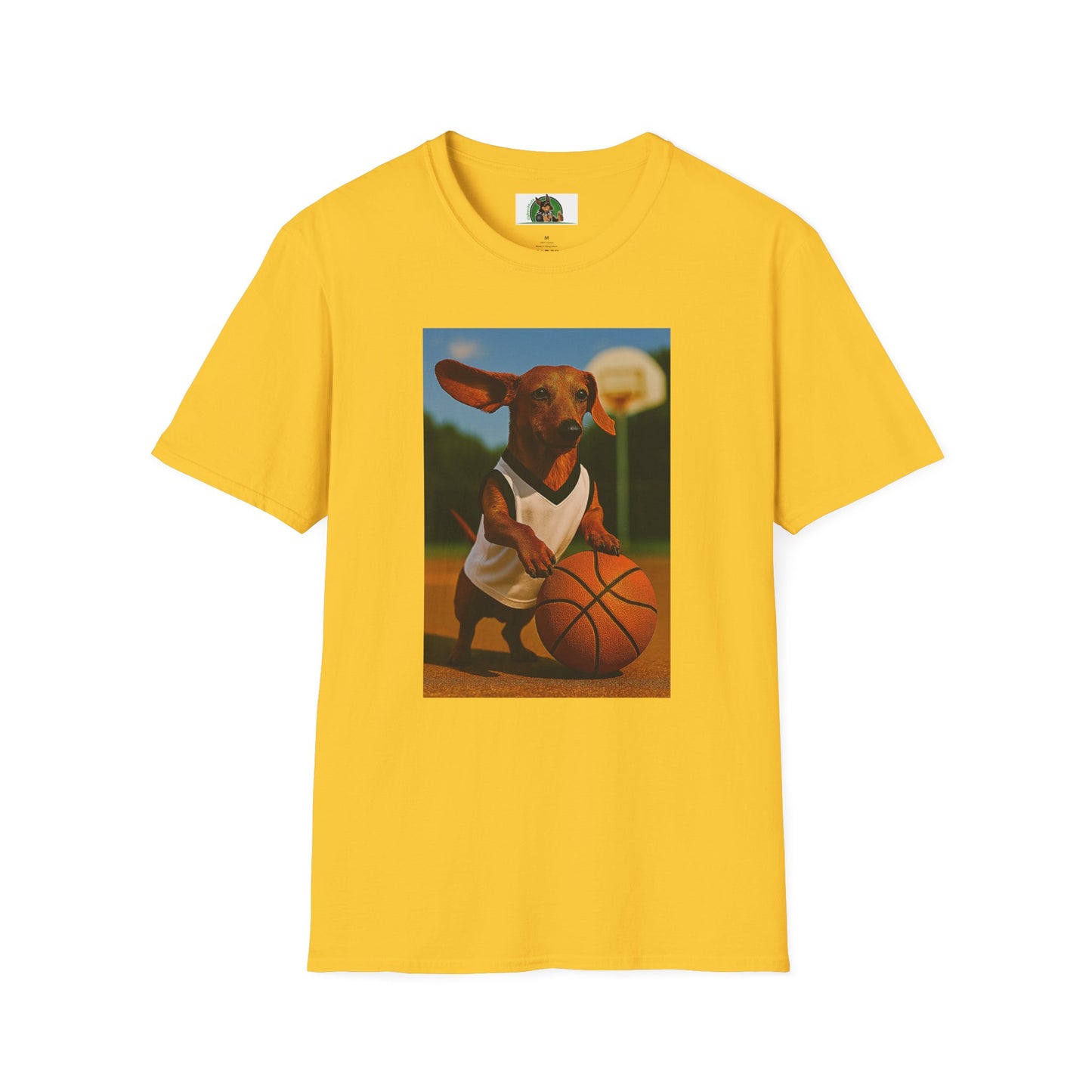 Sports Dachshund Basketball T-Shirt T-Shirt Printify Daisy S