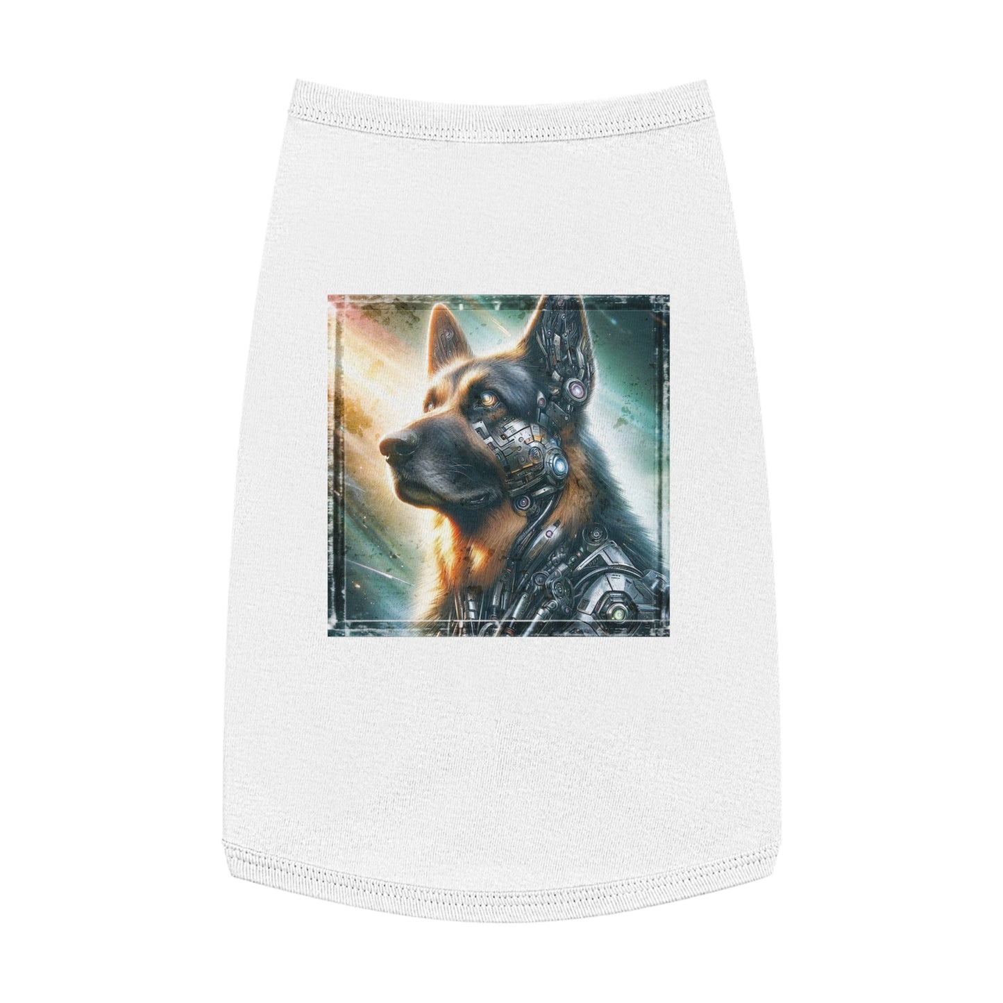 Pet Tank Top German Shepherd Pets Printify L White 