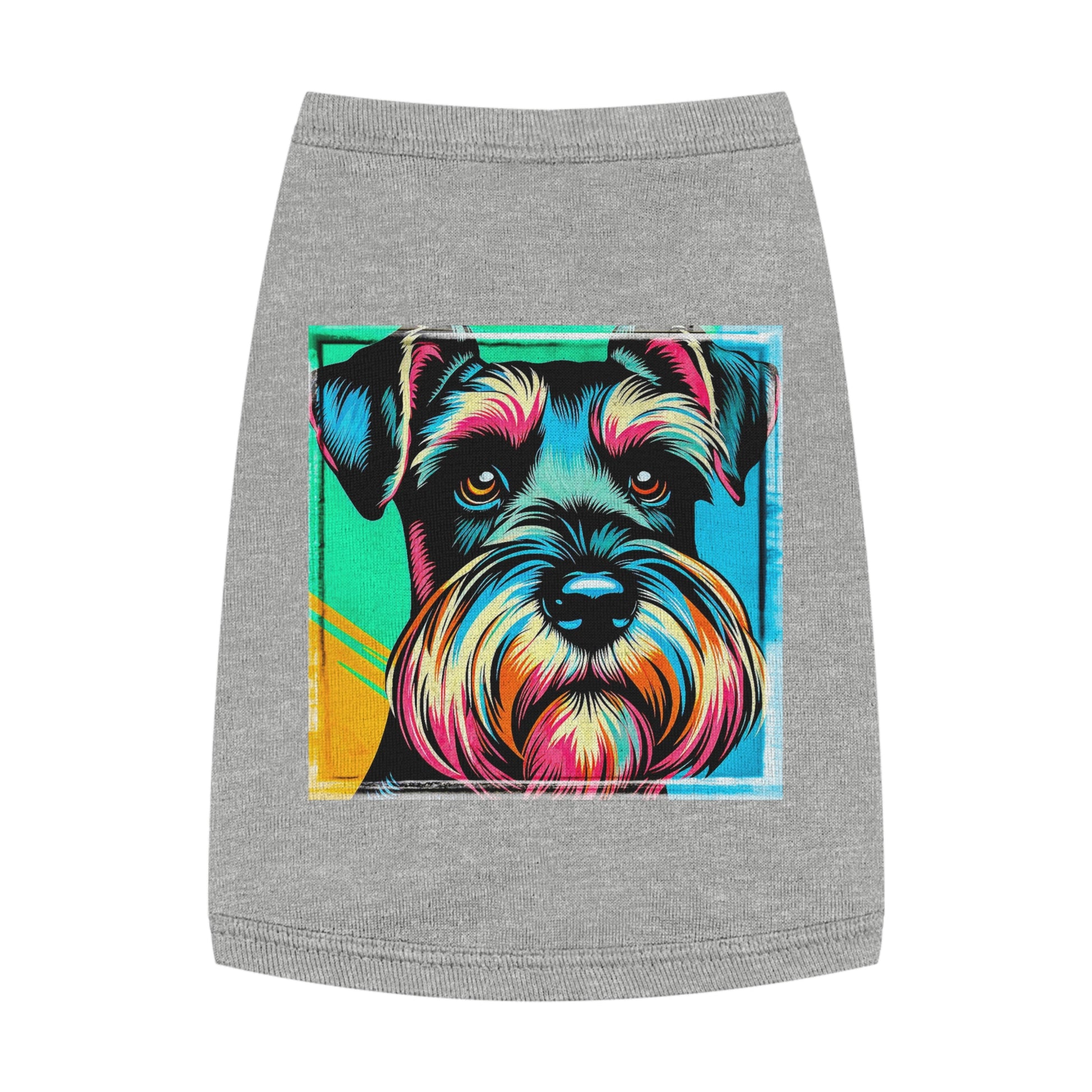 Pet Tank Top Miniature Schnauzer Pets Printify M Heather 