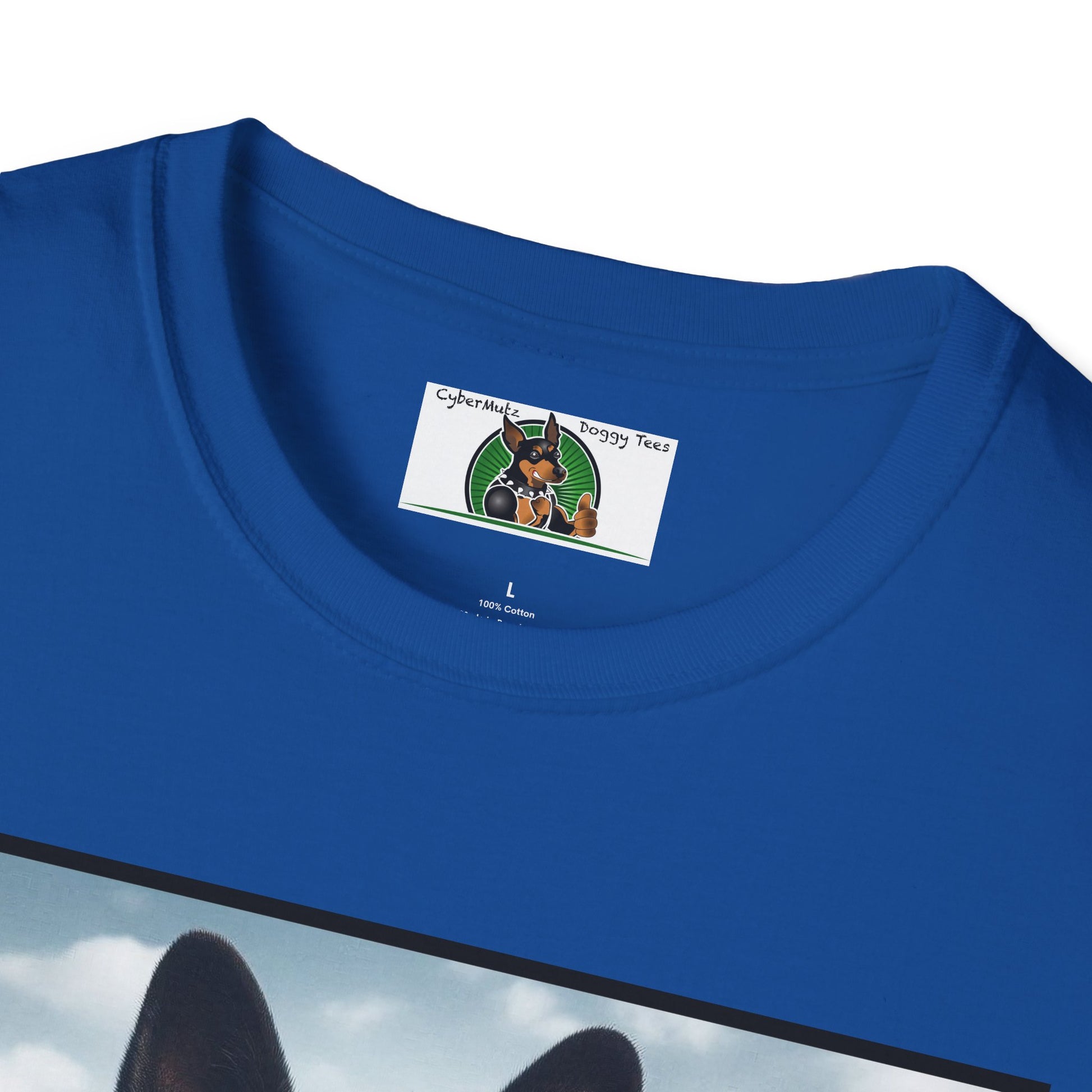 German Shepherd Agent Dog Single Image of Dog Unisex Softstyle T-Shirt T-Shirt Printify