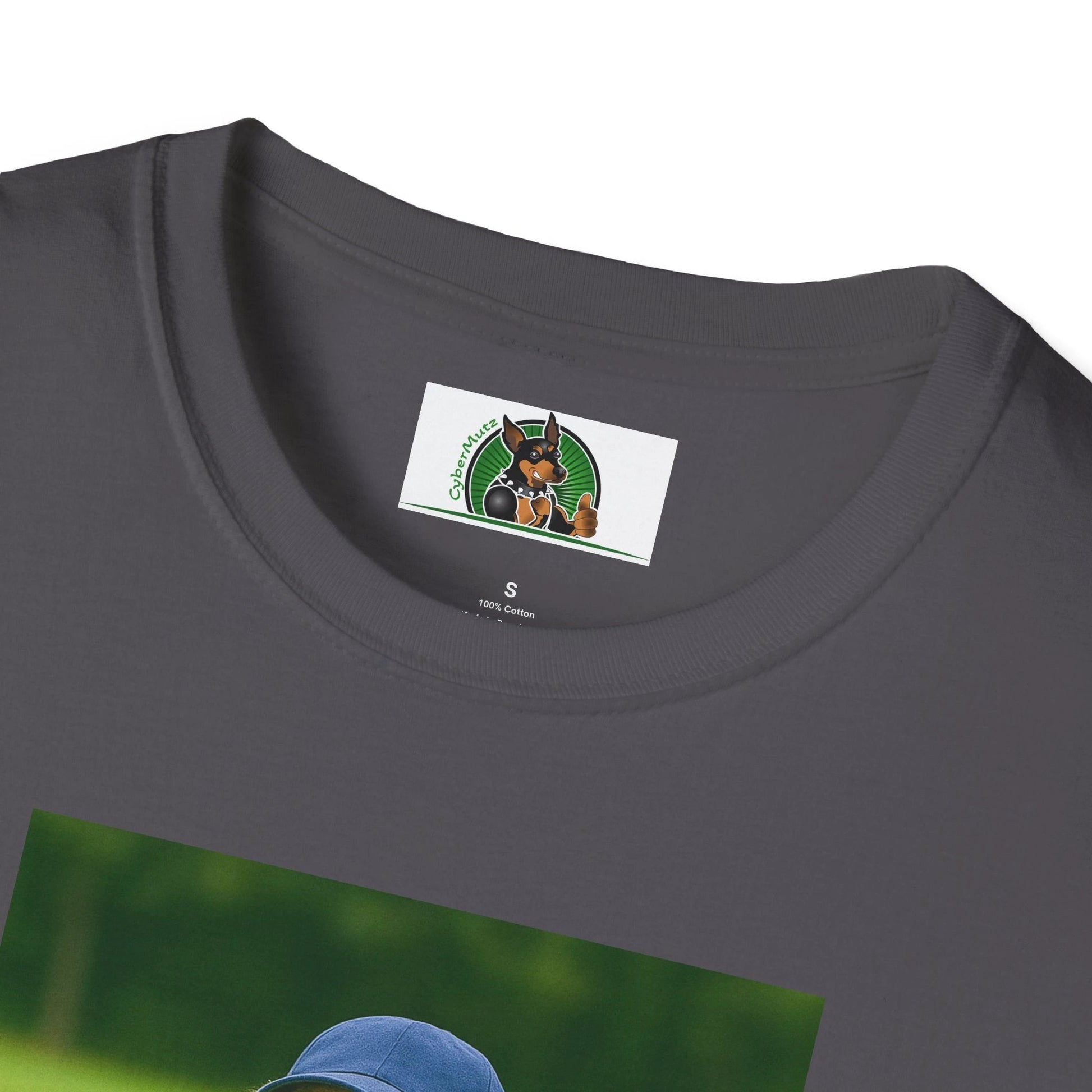 Golden Doodle Playing Golf T-Shirt — Sports Dog Golfing Tee T-Shirt Printify