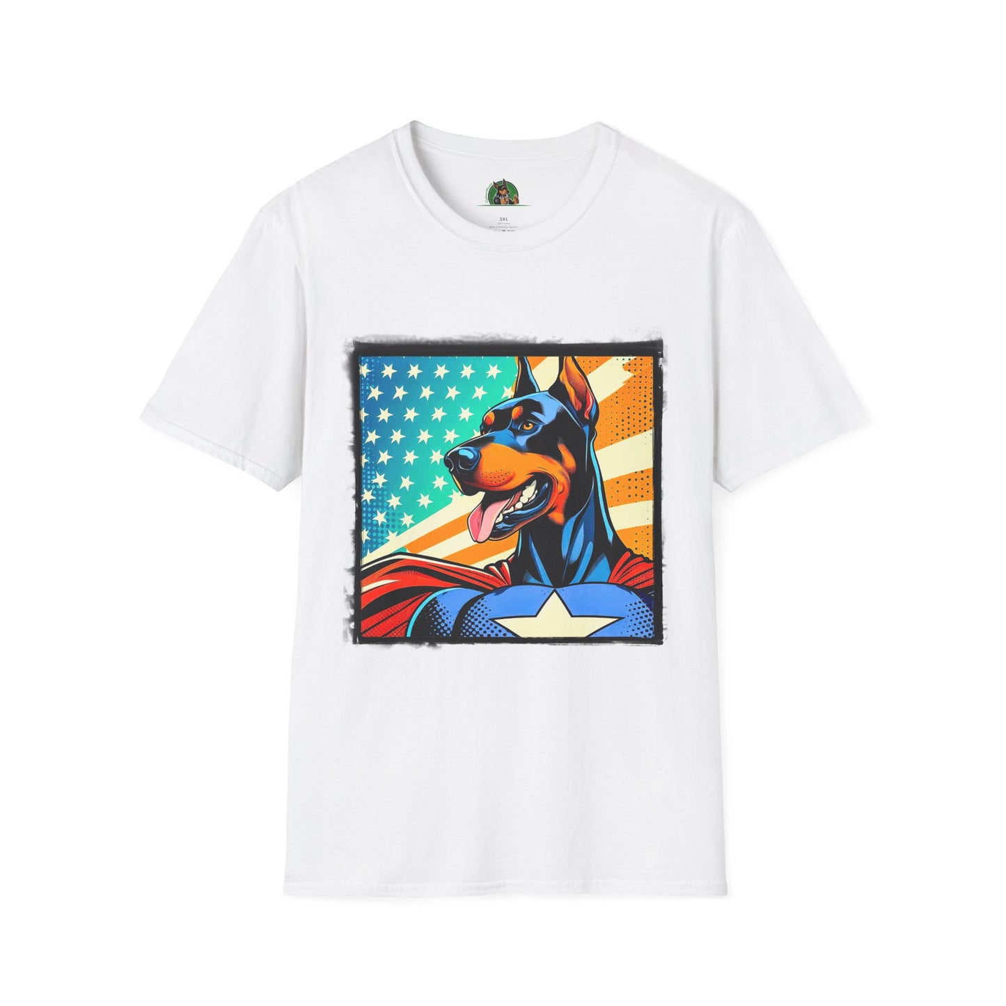 Doberman T-Shirt Printify XS White 