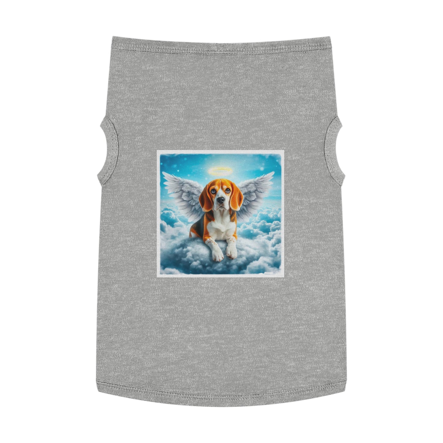 Pet Tank Top Beagle Angel Pets Printify XL Heather 