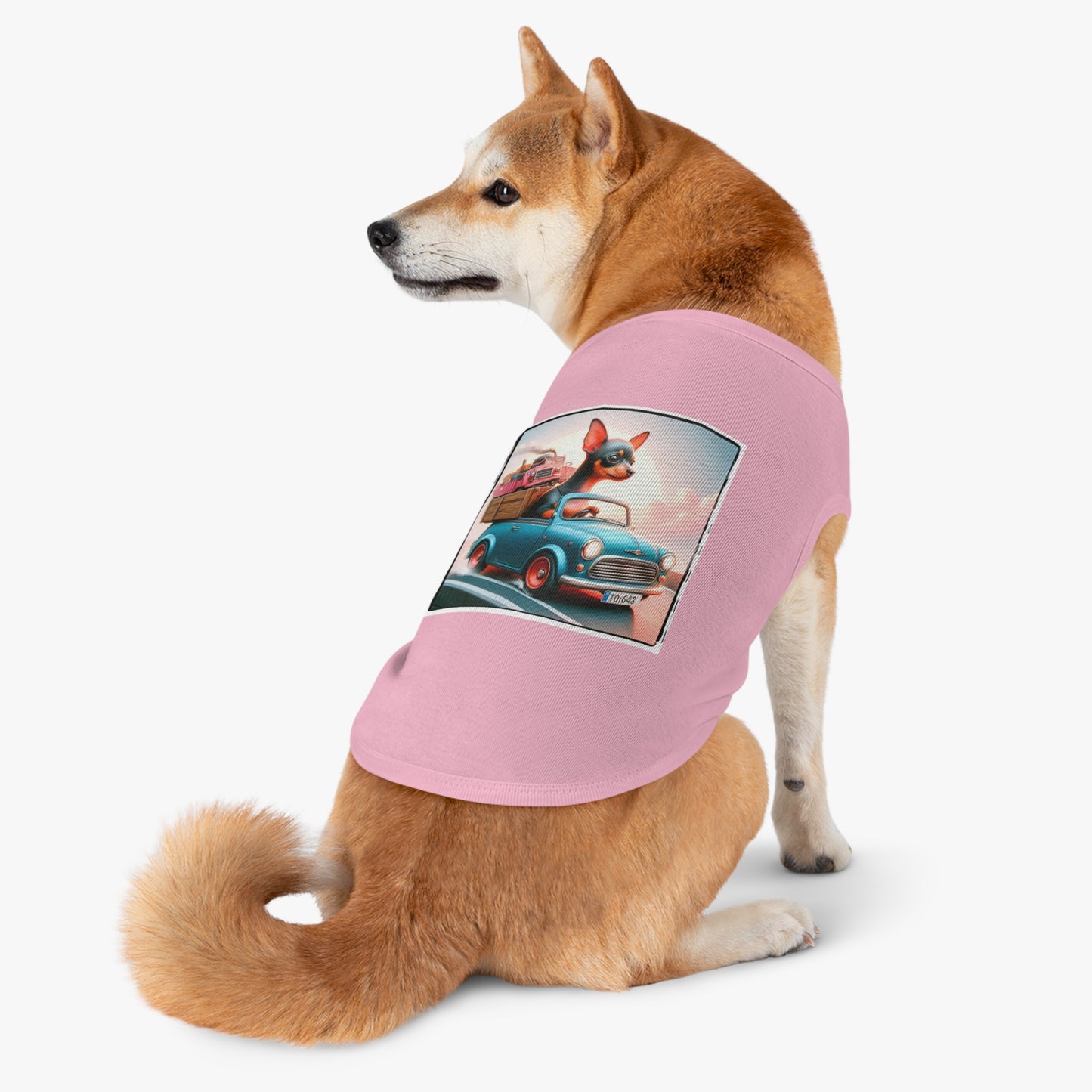 Wacky Dog Tank Top - Min Pin Tank Tops Pets Printify   