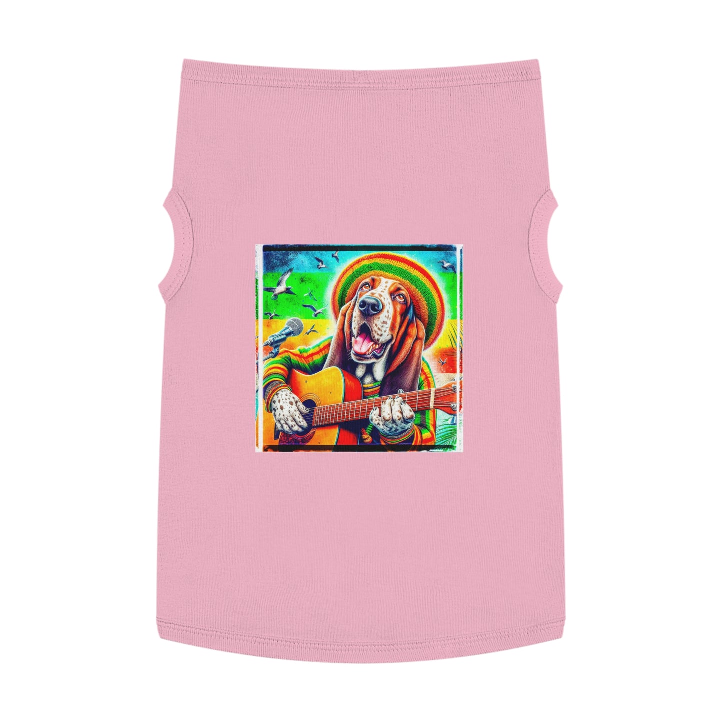 Pet Tank Top Basset Hound Pets Printify XL Pink