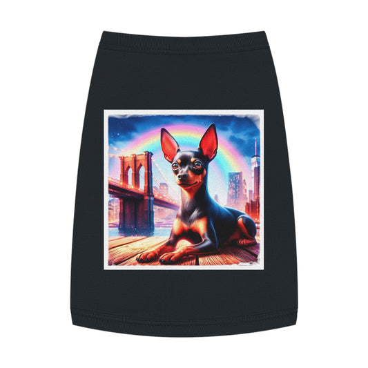 Dog Tank Top - Min Pin Tank Tops Pets Printify   