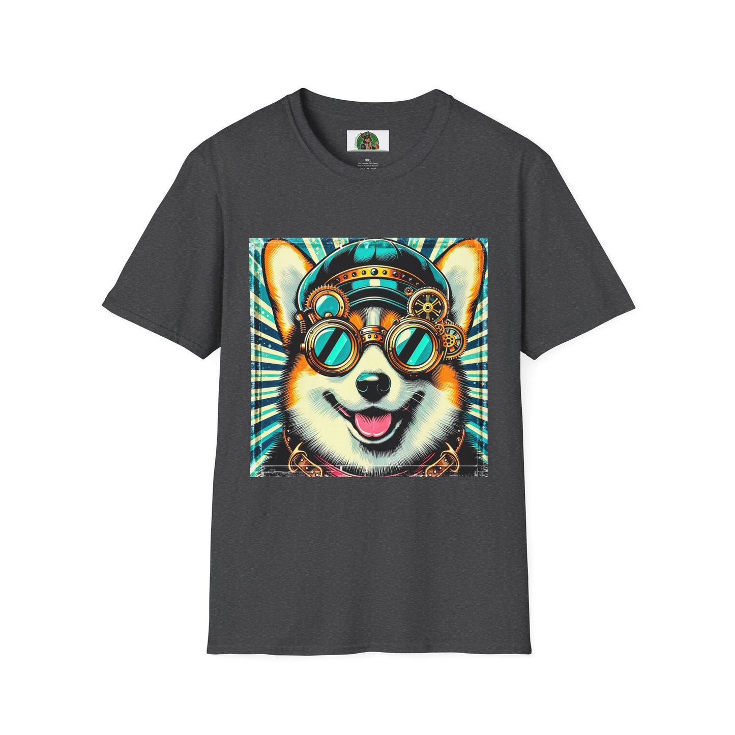 Pembroke Welsh Corgi T-Shirt Printify XS Dark Heather 