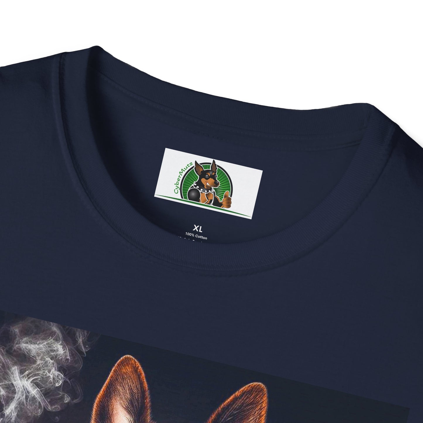 German Shepherd smoking shirt T-Shirt Printify