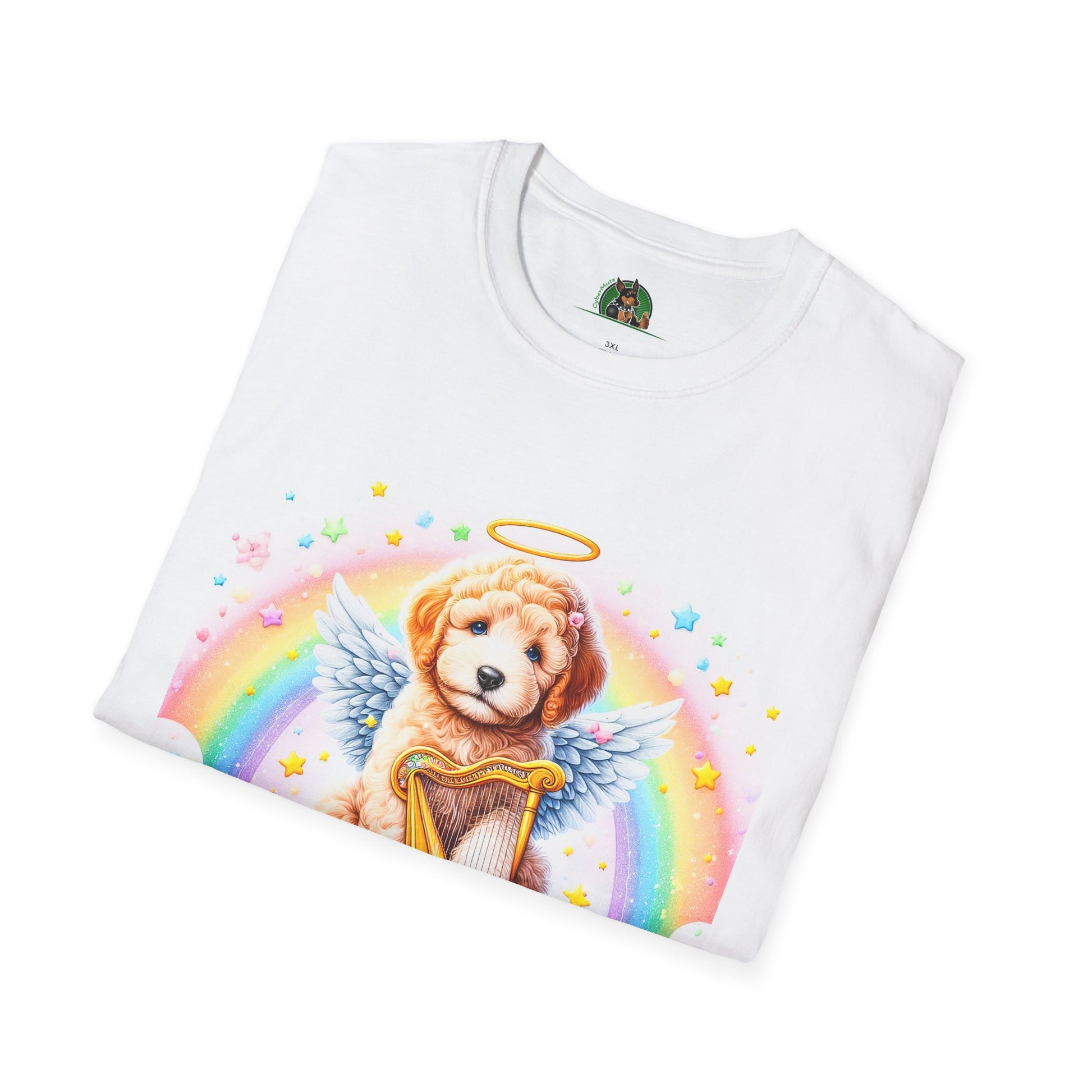 Golden Doodle colorful Angel shirt T-Shirt Printify