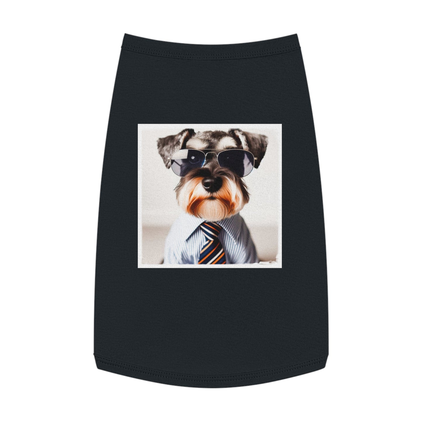 Pet Tank Top Miniature Schnauzer Pets Printify L Black 