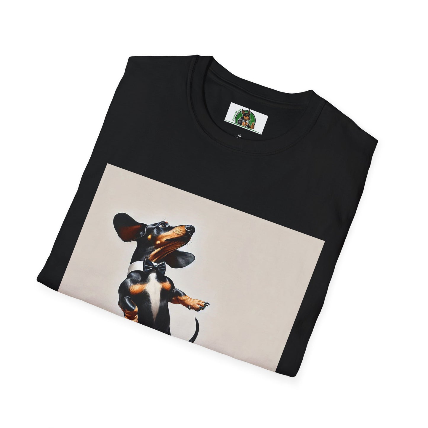 Dachshund Dancing Dog T-Shirt - Fun and Playful Unisex Tee T-Shirt Printify