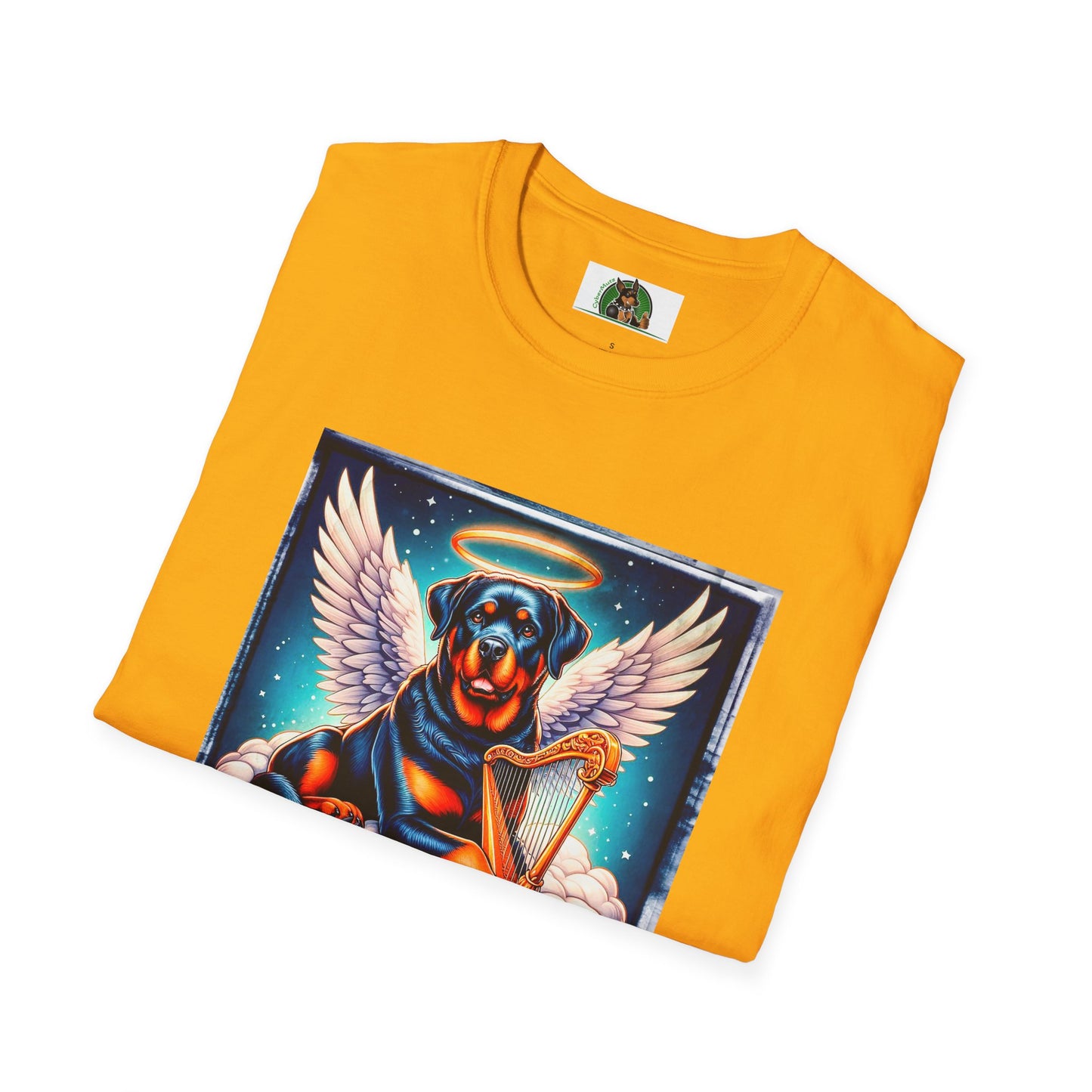 Rotteeiler sngel with harp shirt