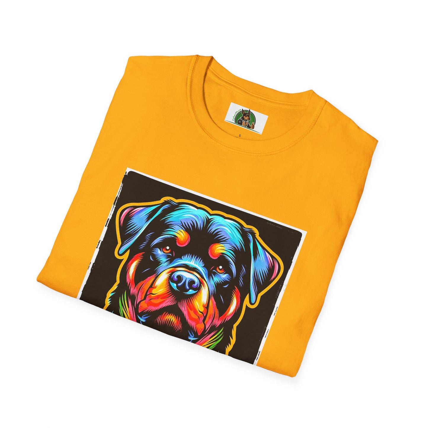 Rottweiler colorful puppy shirt