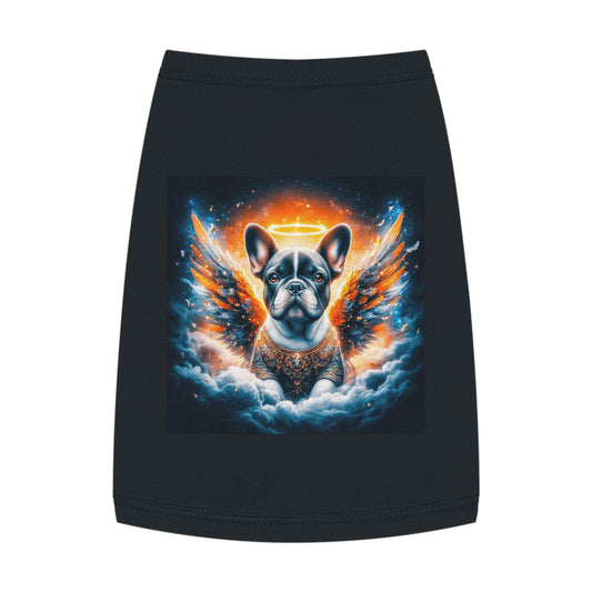 Pet Tank Top French Bulldog heaven and clouds t shirt Pets Printify M Black